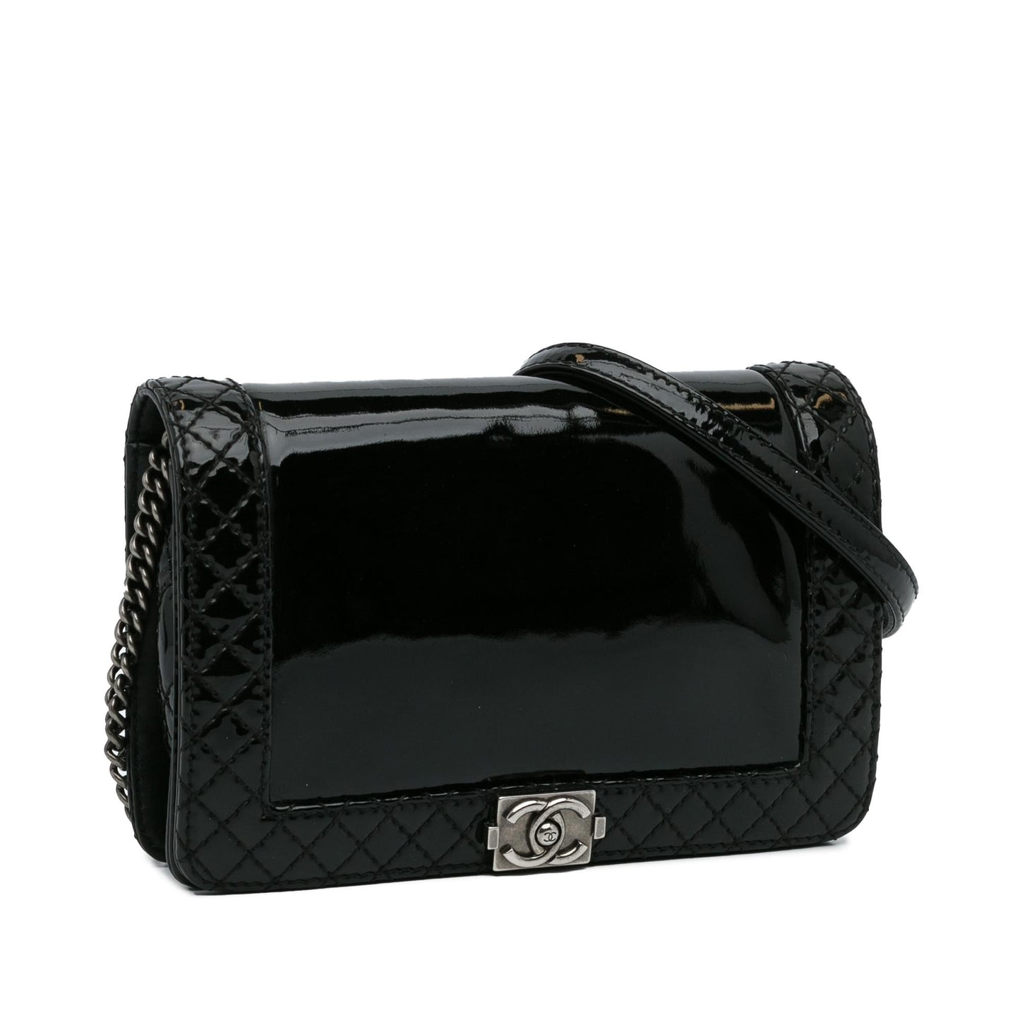 Chanel Patent Boy Reverso Flap SHG-cOthgZ Small Handbag