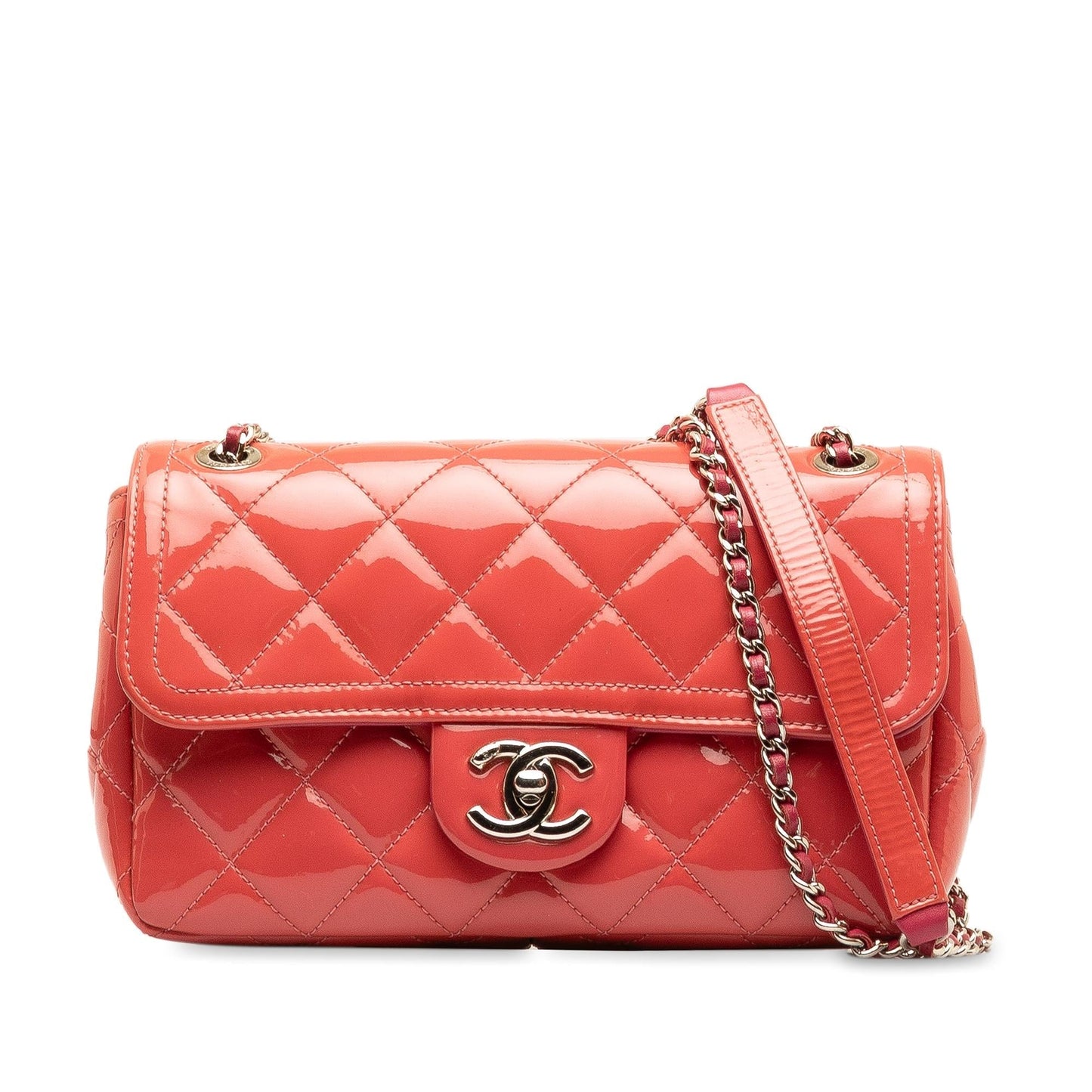 Chanel Patent Coco Shine Flap SHG-Y18gc2 Small Handbag
