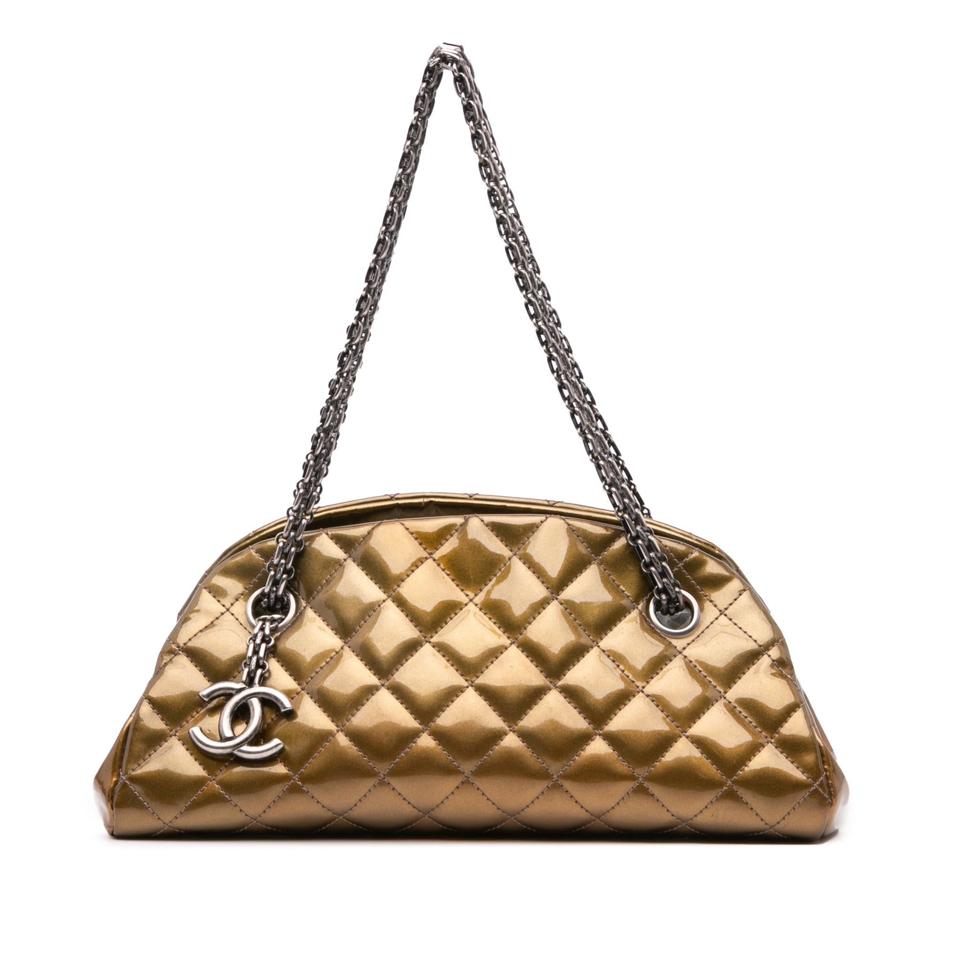 Chanel Patent Just Mademoiselle Small Shoulder Bag