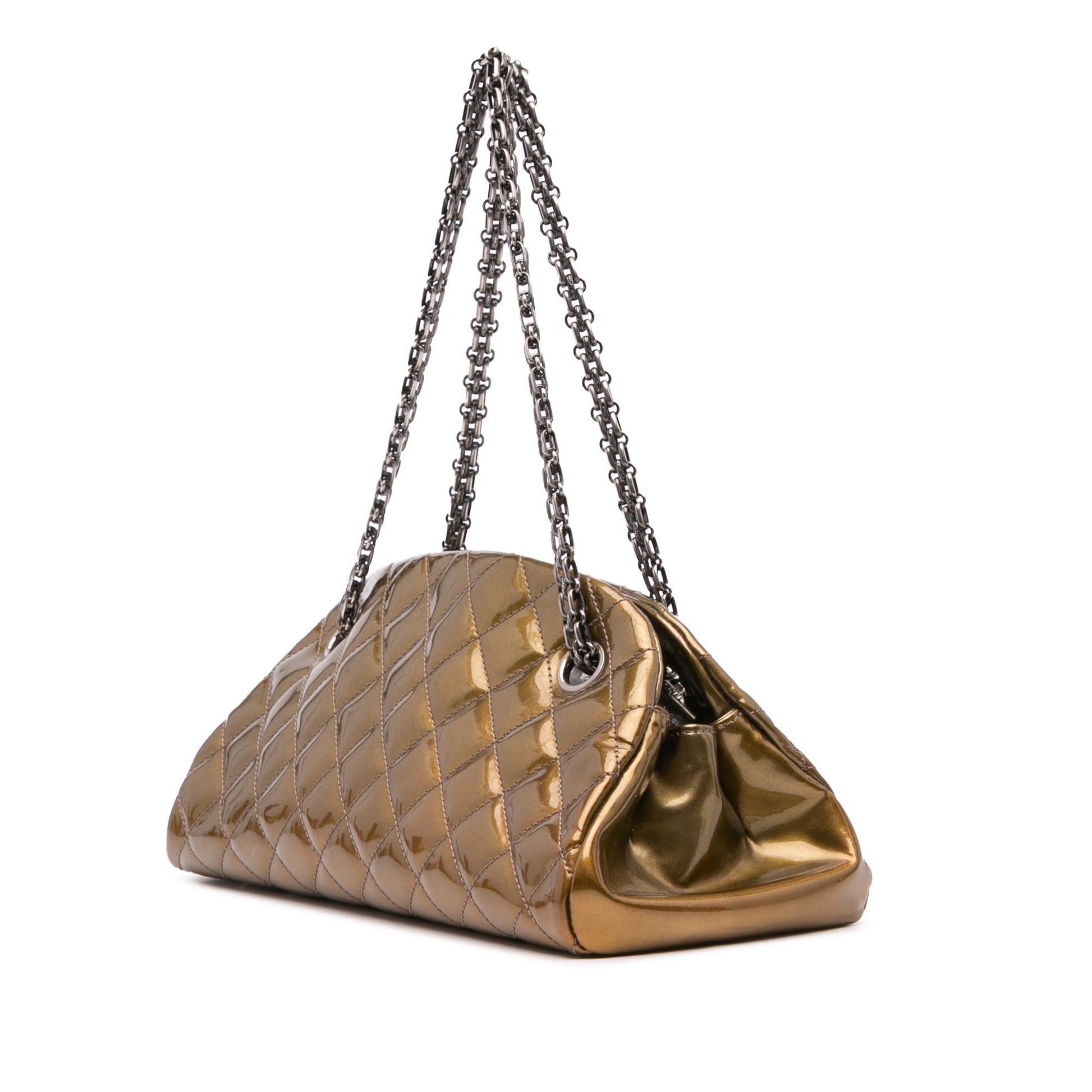 Chanel Patent Just Mademoiselle Small Shoulder Bag