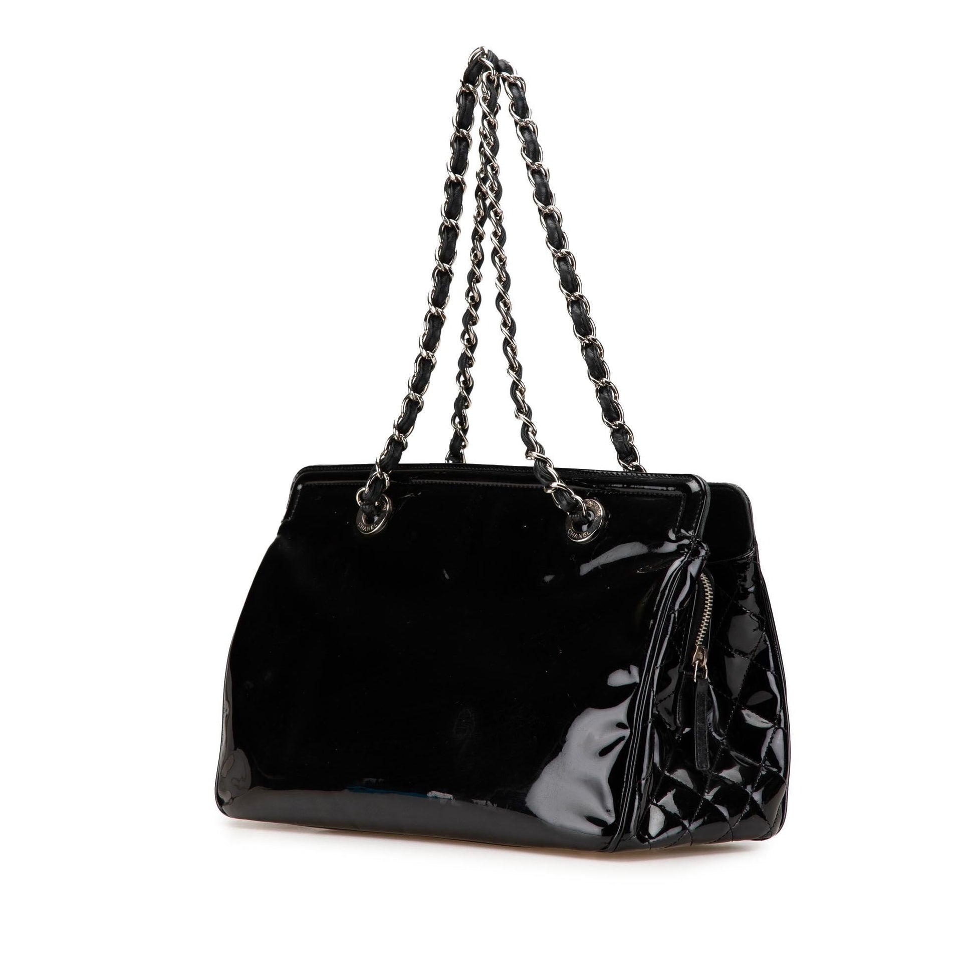 Chanel Patent Lipstick Small Tote Bag