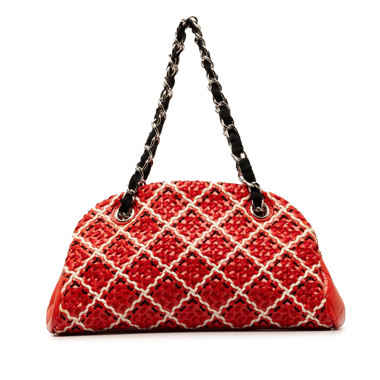 Chanel Patent Stitch Just Mademoiselle Bowling SHG-khBnsf Small Handbag