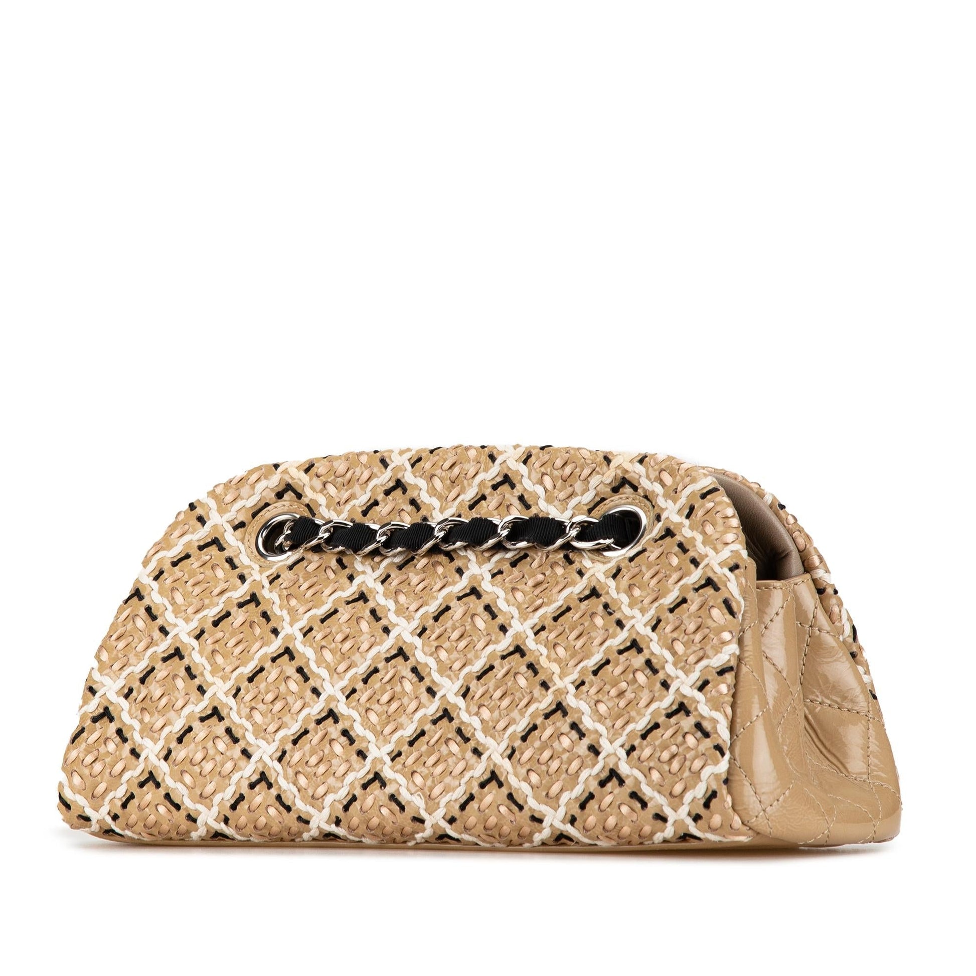 Chanel Patent Stitch Just Mademoiselle Bowling SHG-GjxVAH Small Handbag