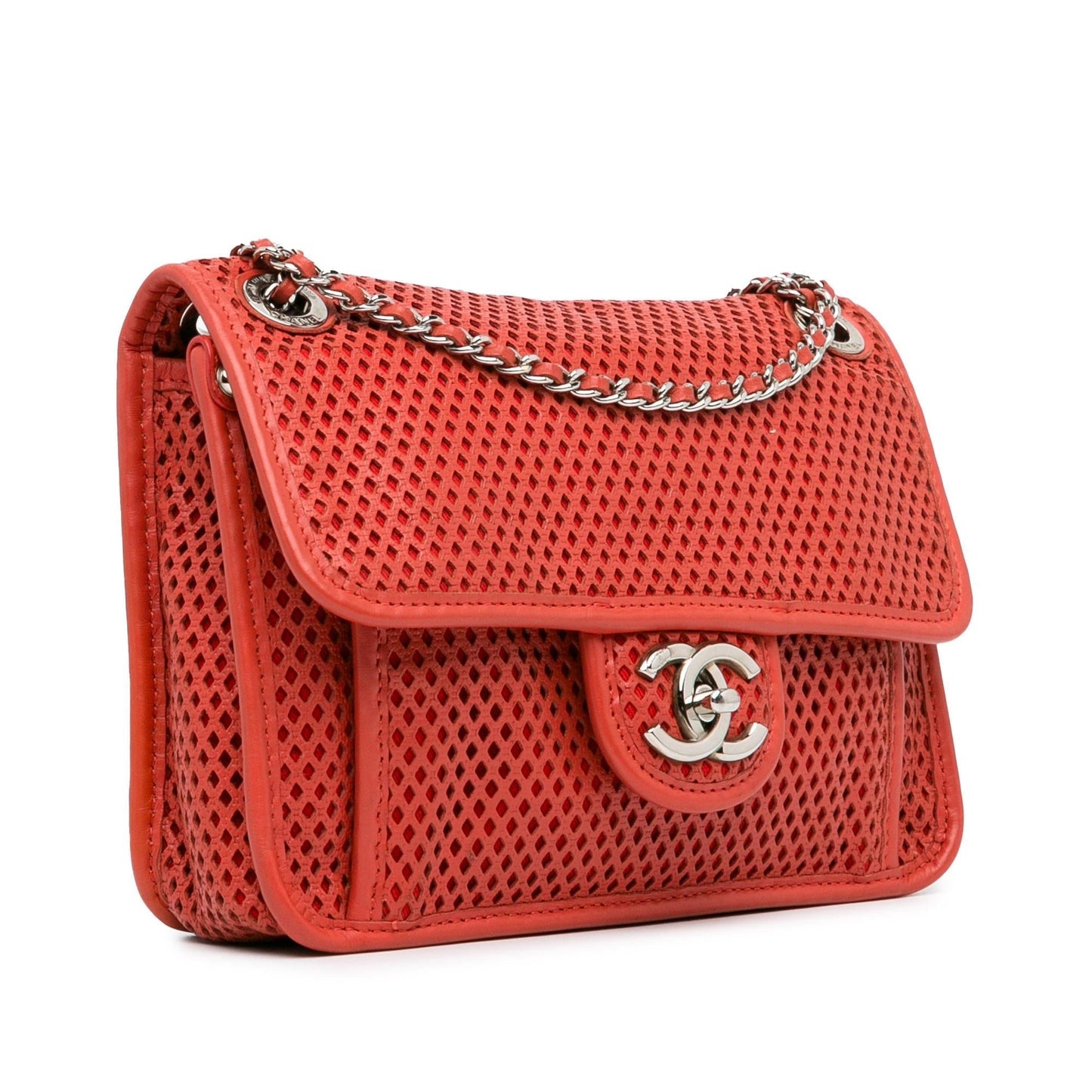 Chanel Small Perforated Calfskin Up in the Air Flap (shg IEF845) Handbag
