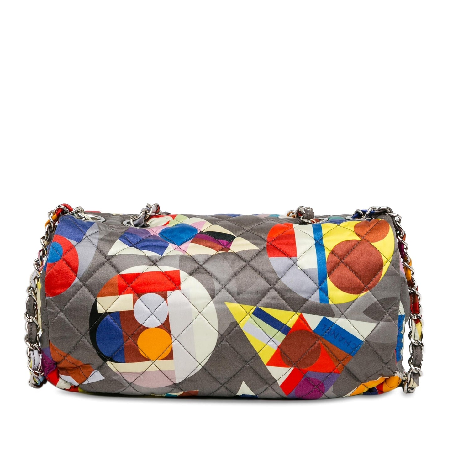 Chanel Printed Nylon Coco Color Flap Small Handbag