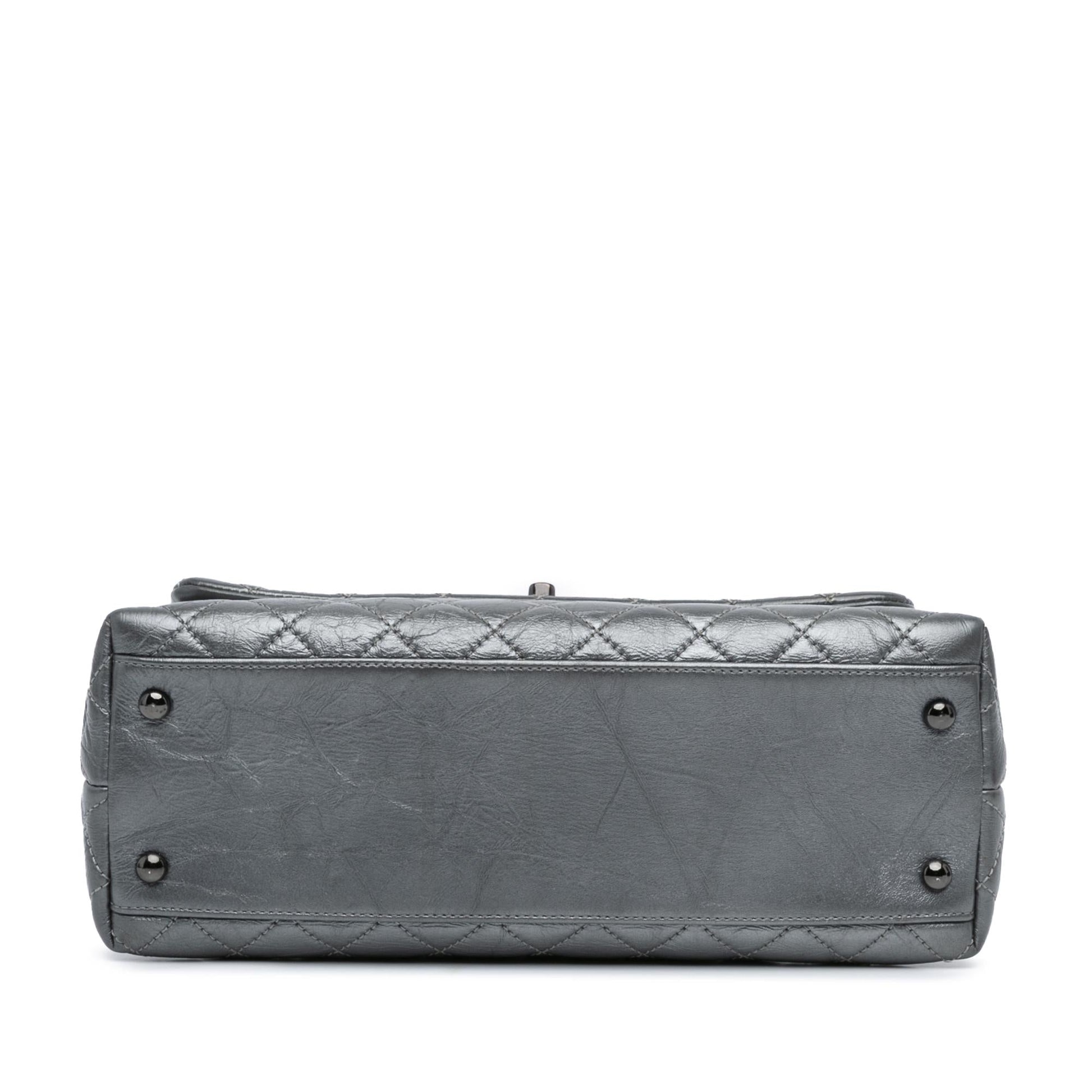 Chanel Quilted Aged Calfskin Coco Top Handle Small Handbag