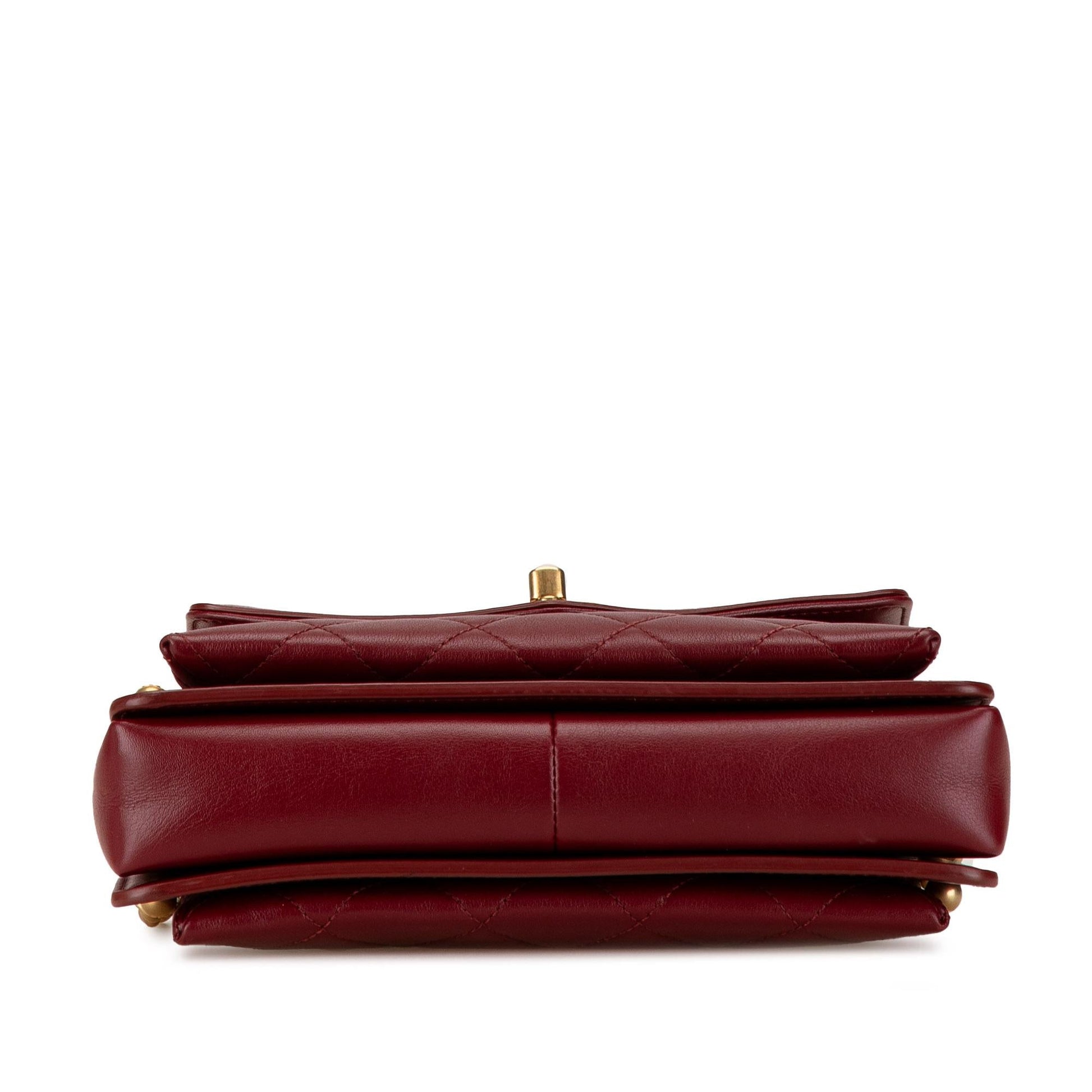 Chanel Quilted Calfskin CC Envelope Flap SHG-xMFOWi Small Handbag