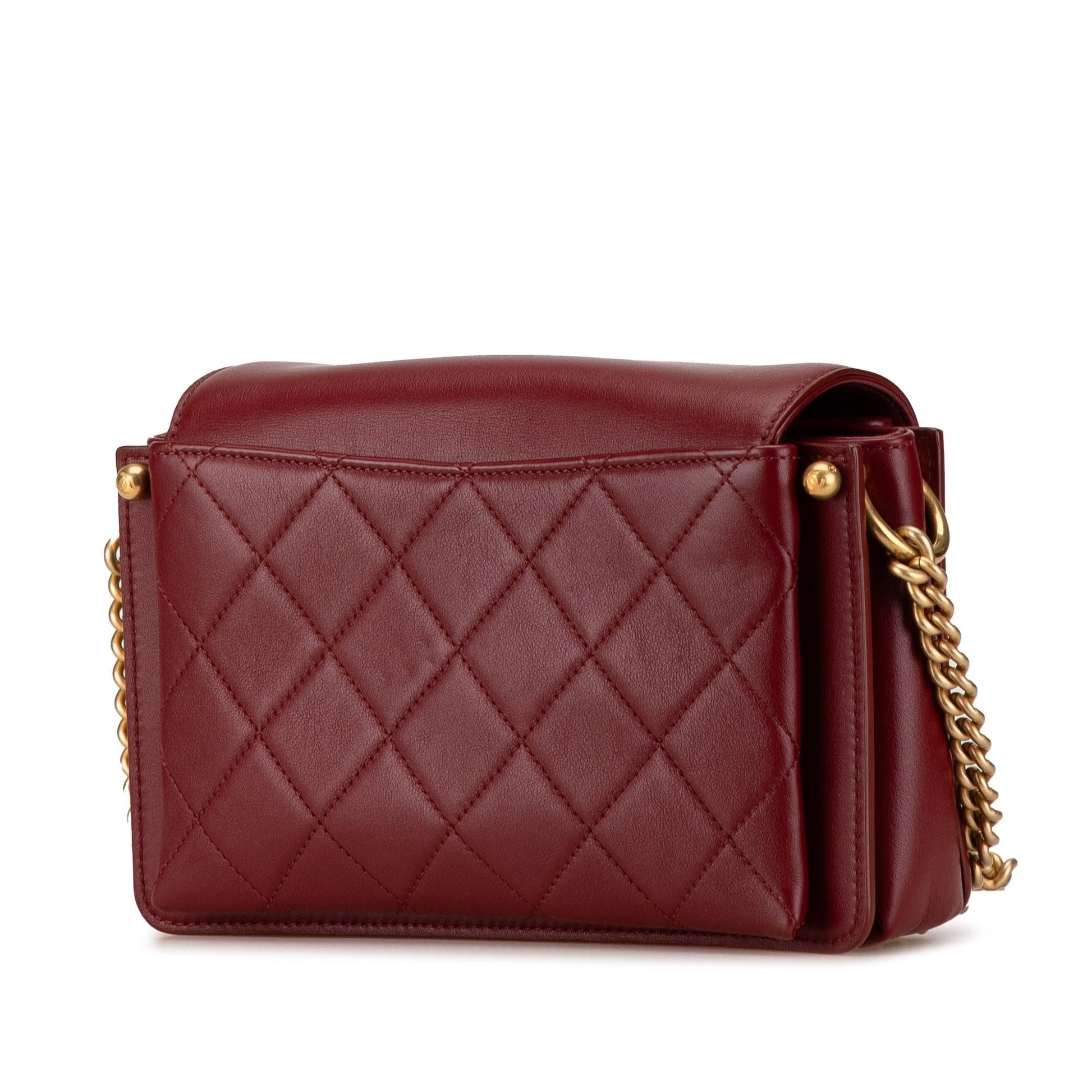 Chanel Quilted Calfskin CC Envelope Flap SHG-xMFOWi Small Handbag