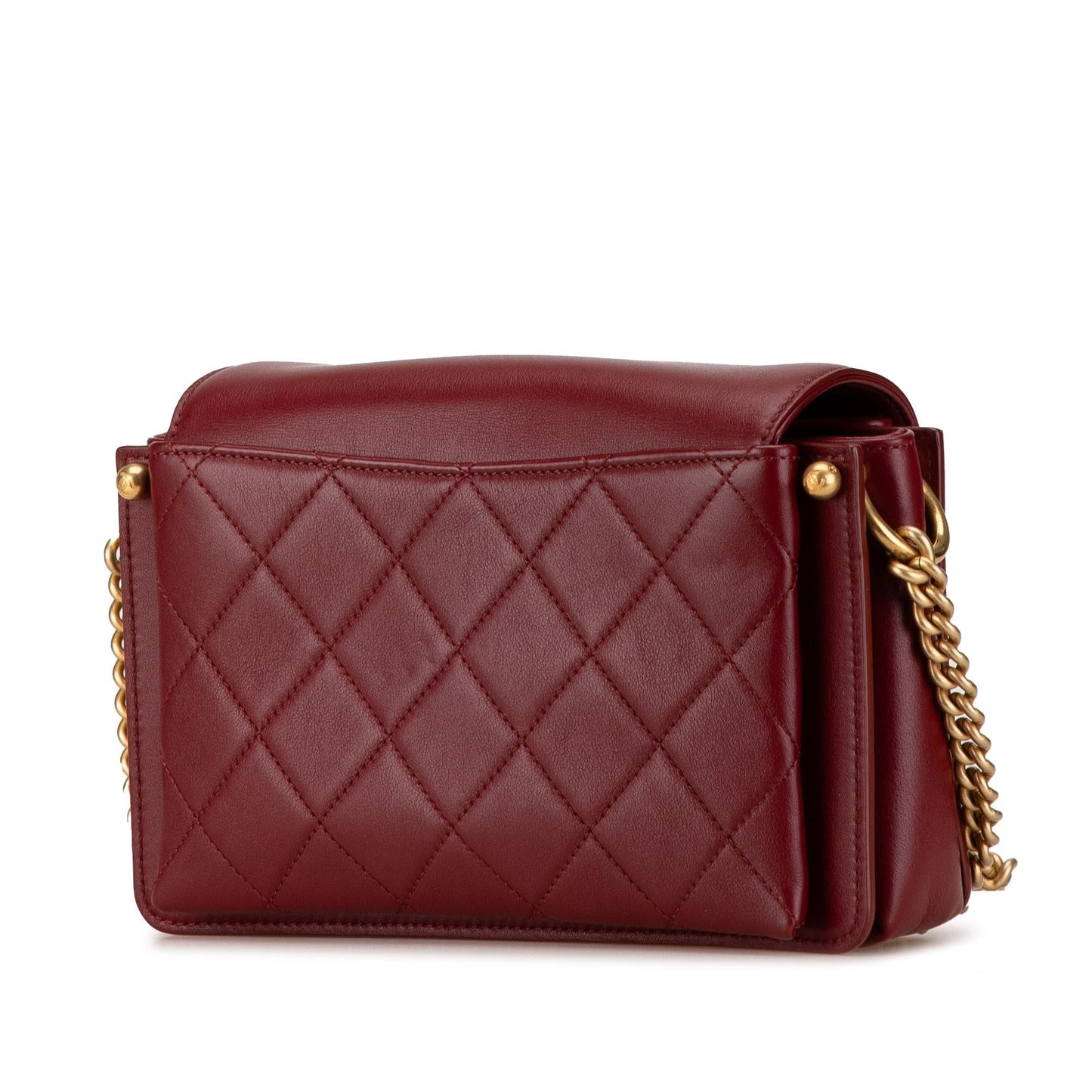 Chanel Small Quilted Calfskin CC Envelope Flap (shg Xmfowi) Handbag