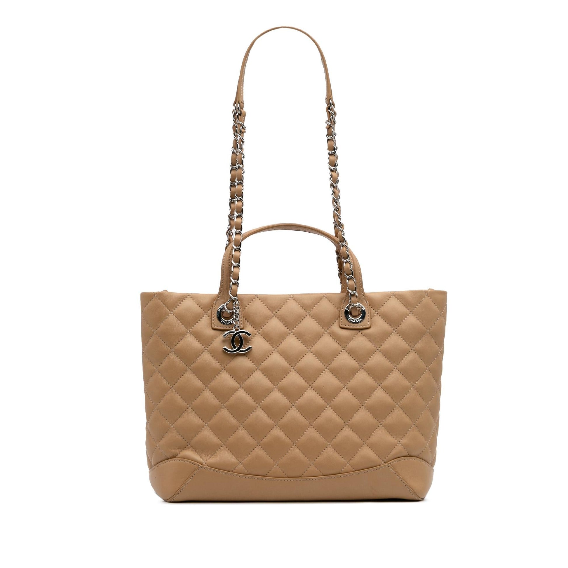 Chanel Quilted Calfskin Easy Shopping Small Tote Bag Tote 1