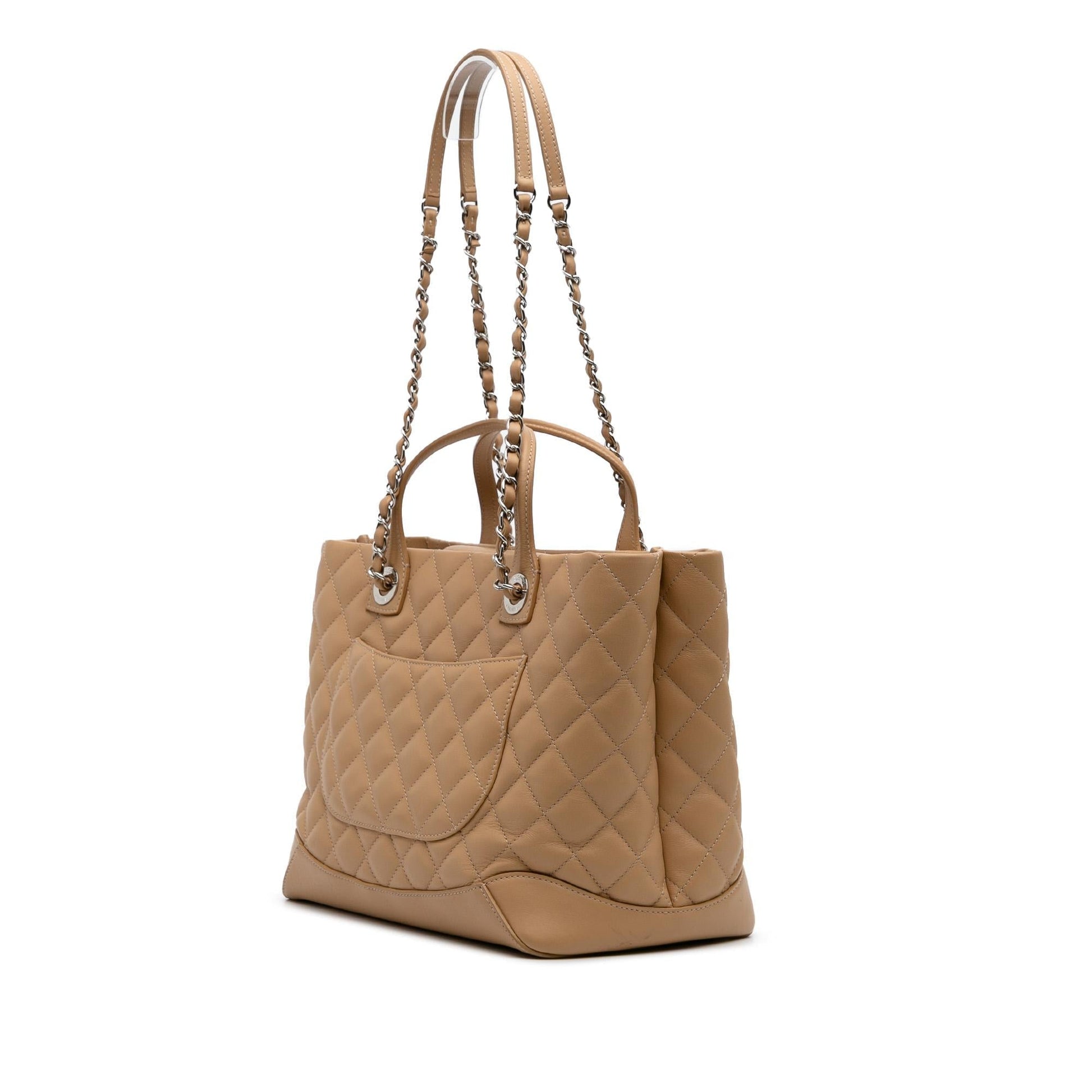 Chanel Quilted Calfskin Easy Shopping Small Tote Bag Tote 1