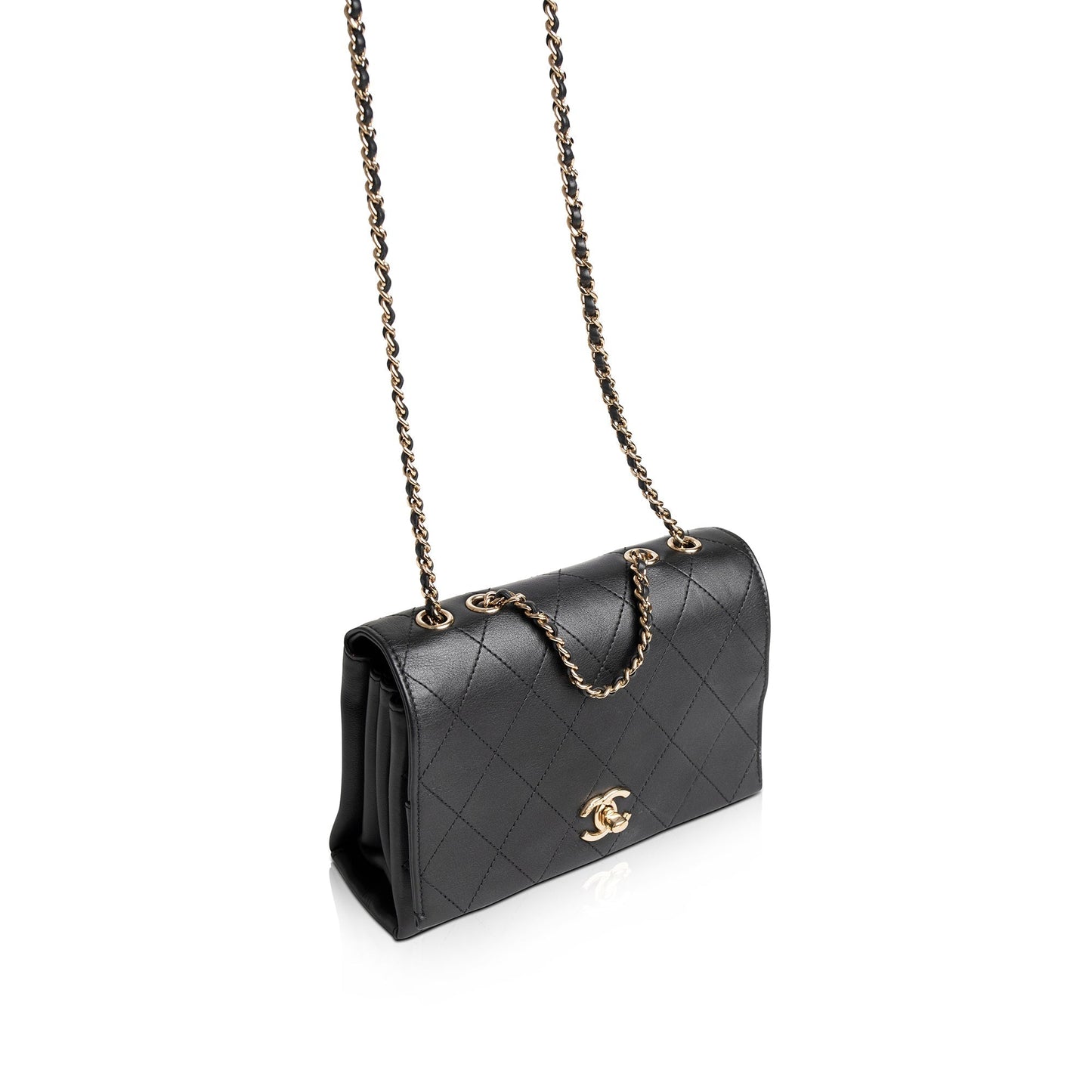 Chanel Quilted Flap Calfskin Travel Bag