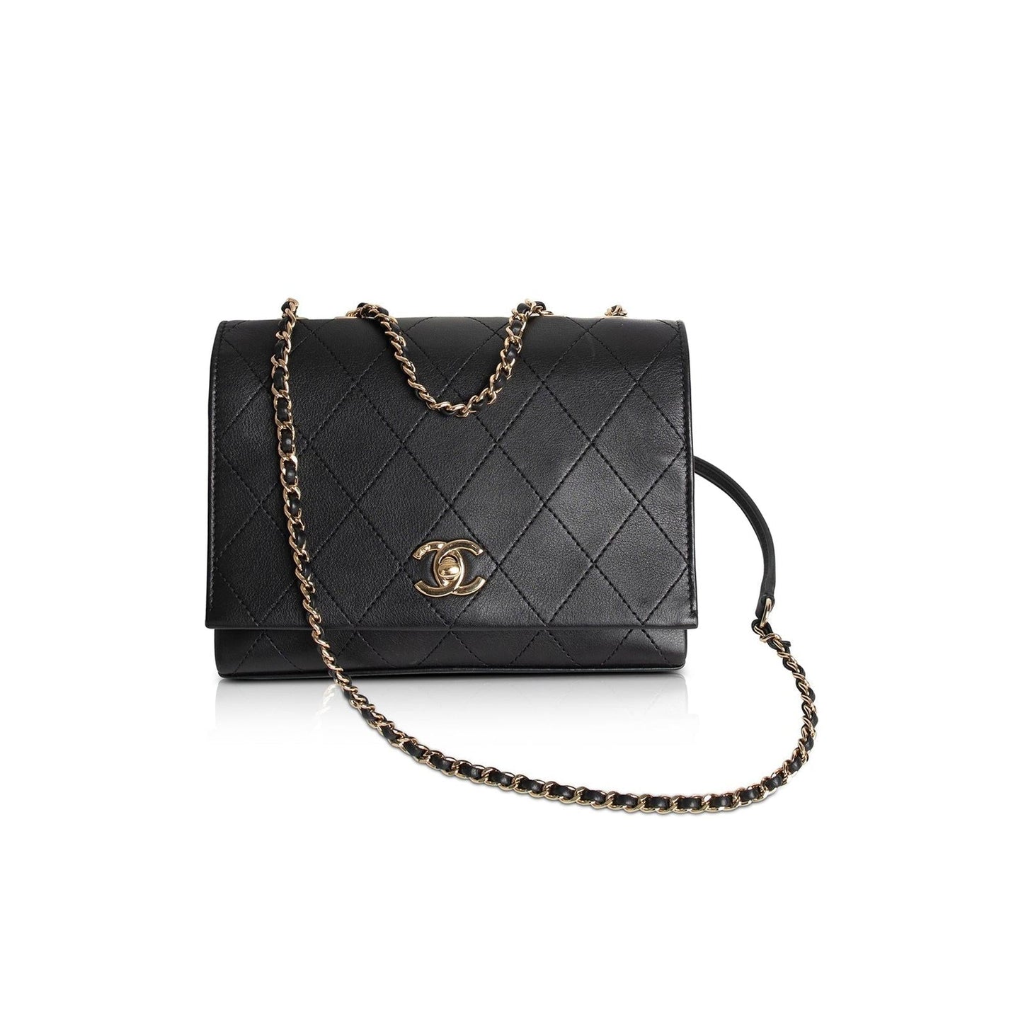 Chanel Quilted Flap Calfskin Travel Bag