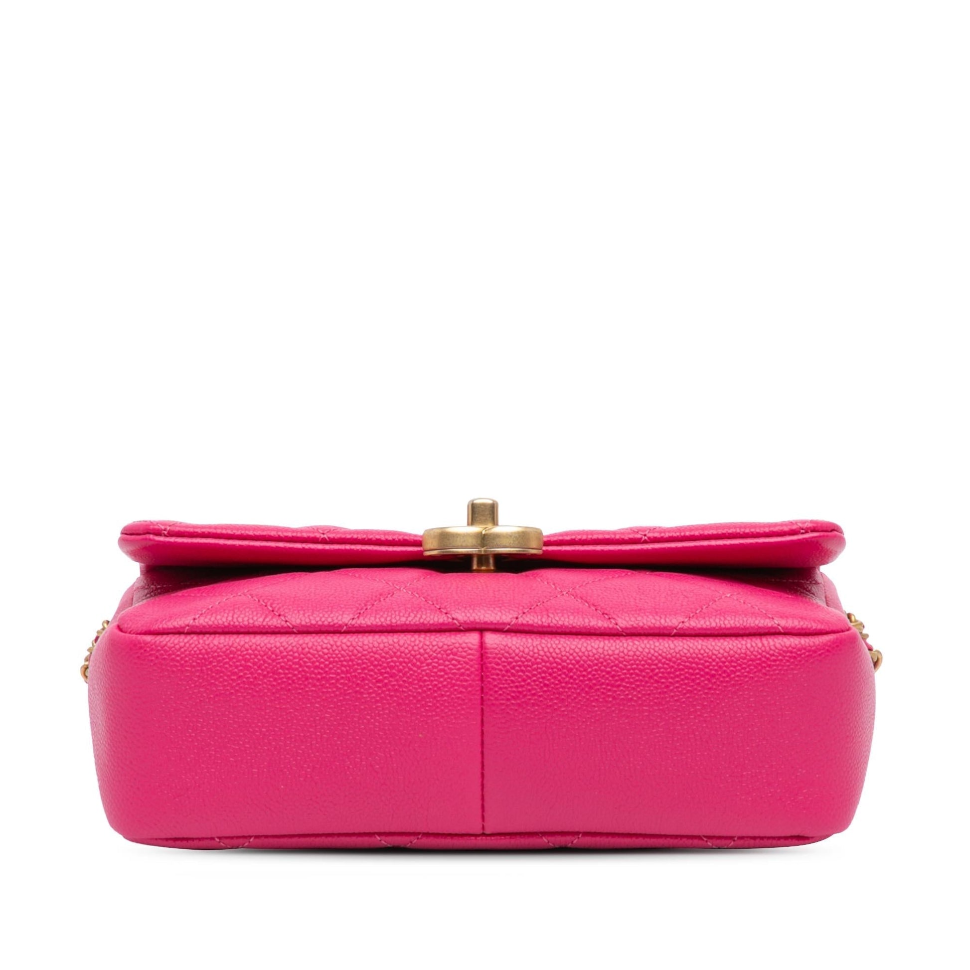 Chanel Quilted Caviar Melody Flap Small Handbag Shg Nhlctj
