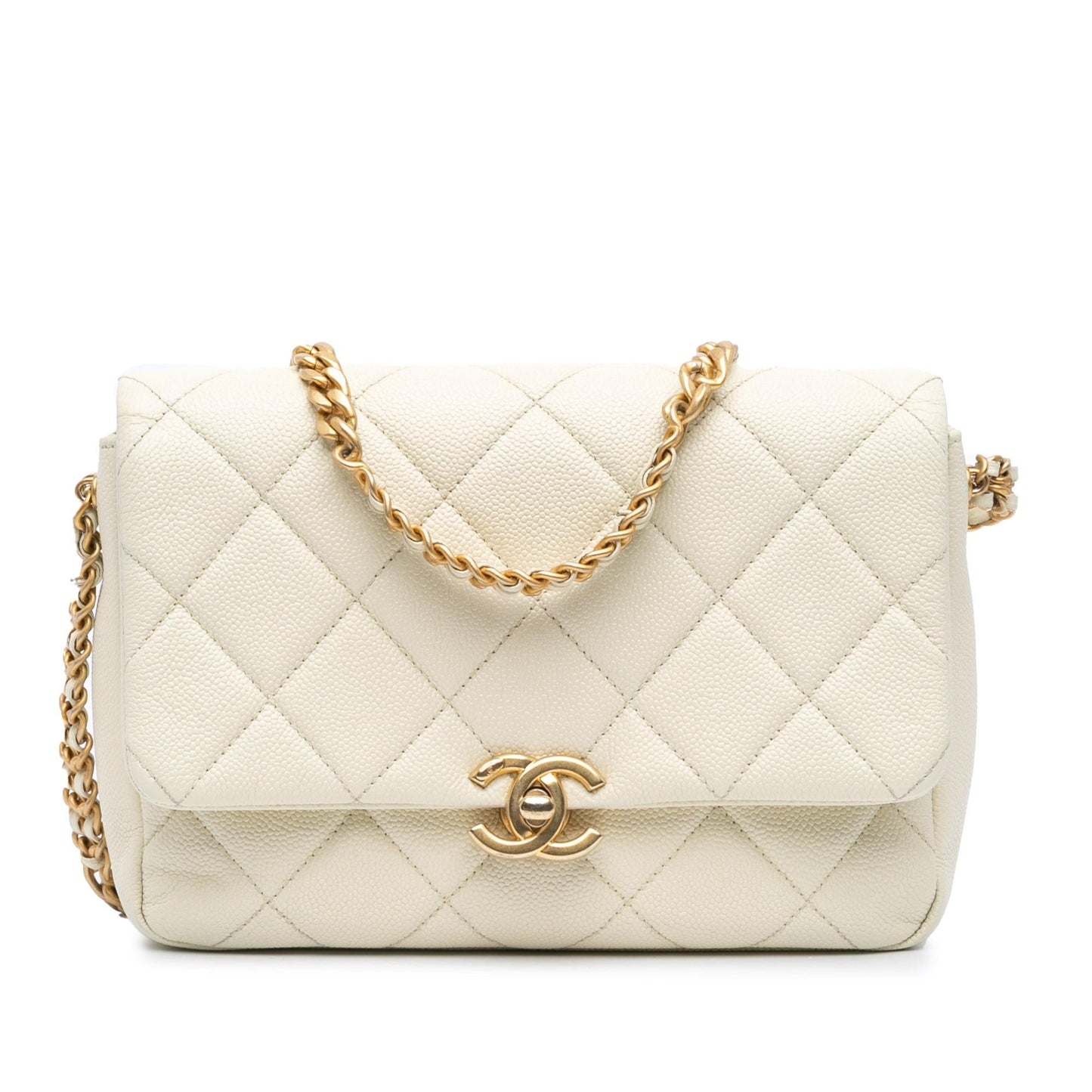 Chanel Quilted Caviar Melody Flap Small Handbag Melody Flap