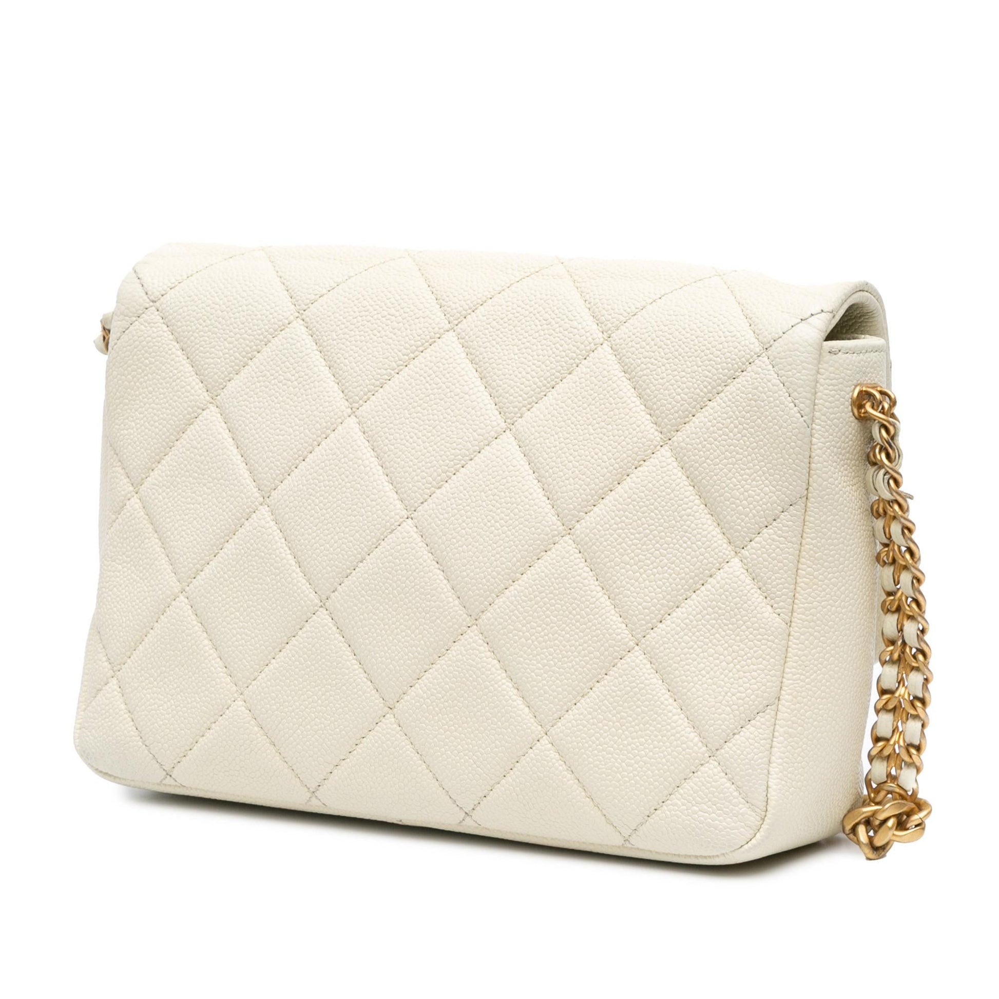 Chanel Quilted Caviar Melody Flap Small Handbag Melody Flap
