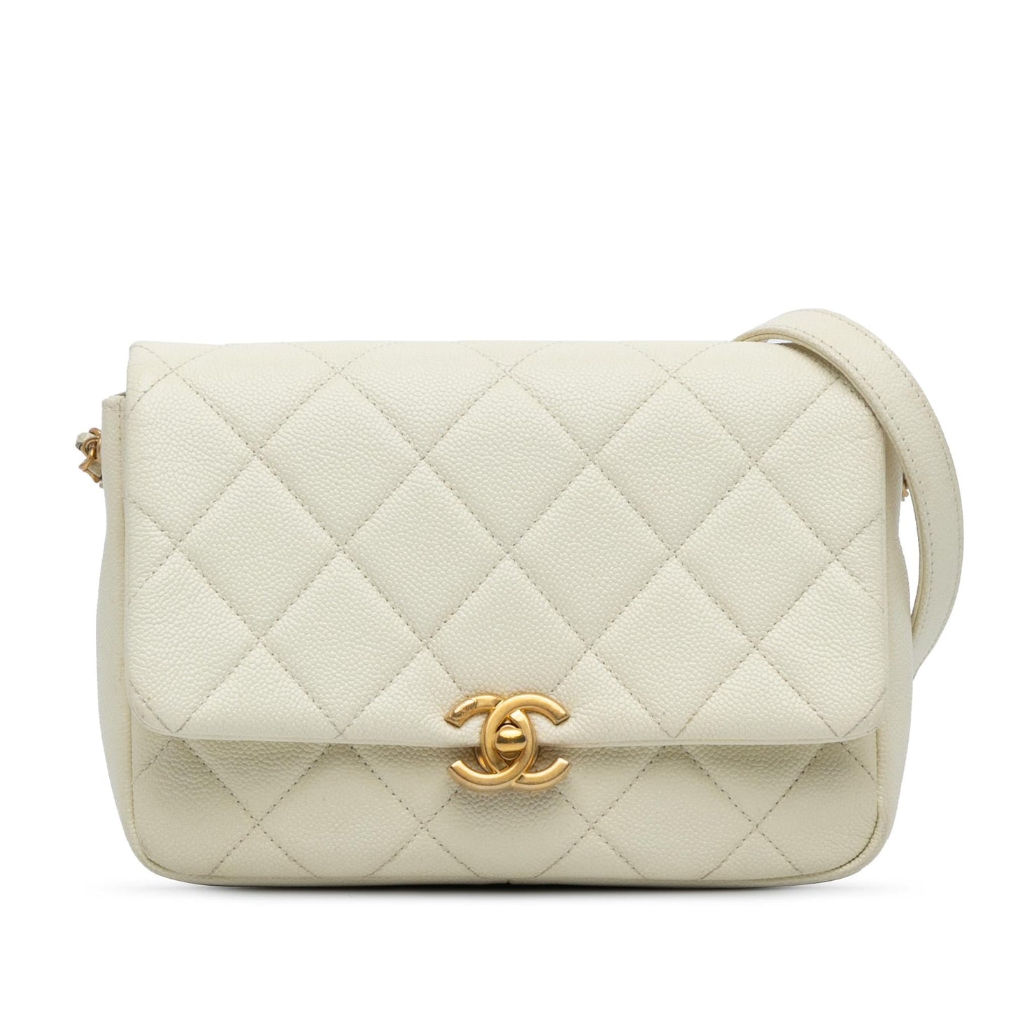 Chanel Quilted Caviar Melody Flap Small Handbag Flap 2