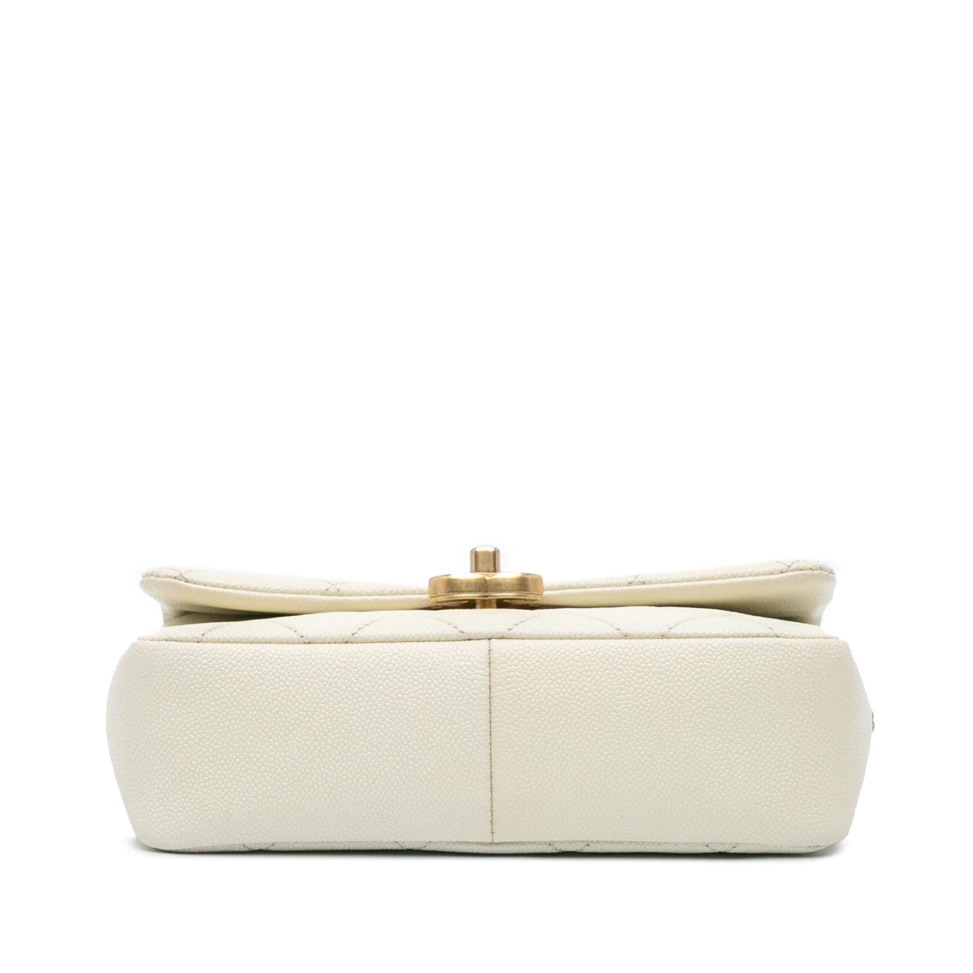 Chanel Quilted Caviar Melody Flap Small Handbag Flap 5
