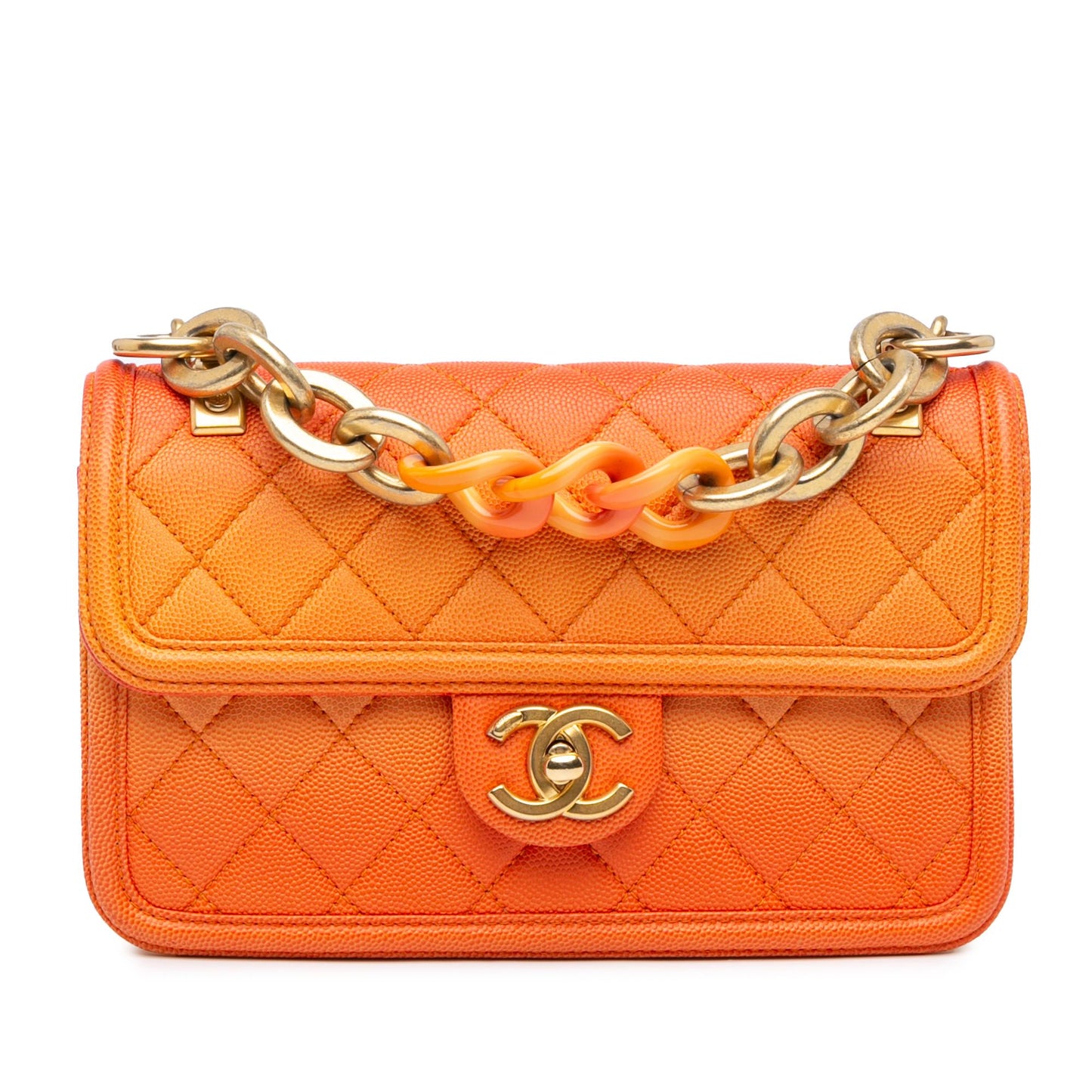 Chanel Quilted Caviar Sunset On Sea Flap Small Handbag