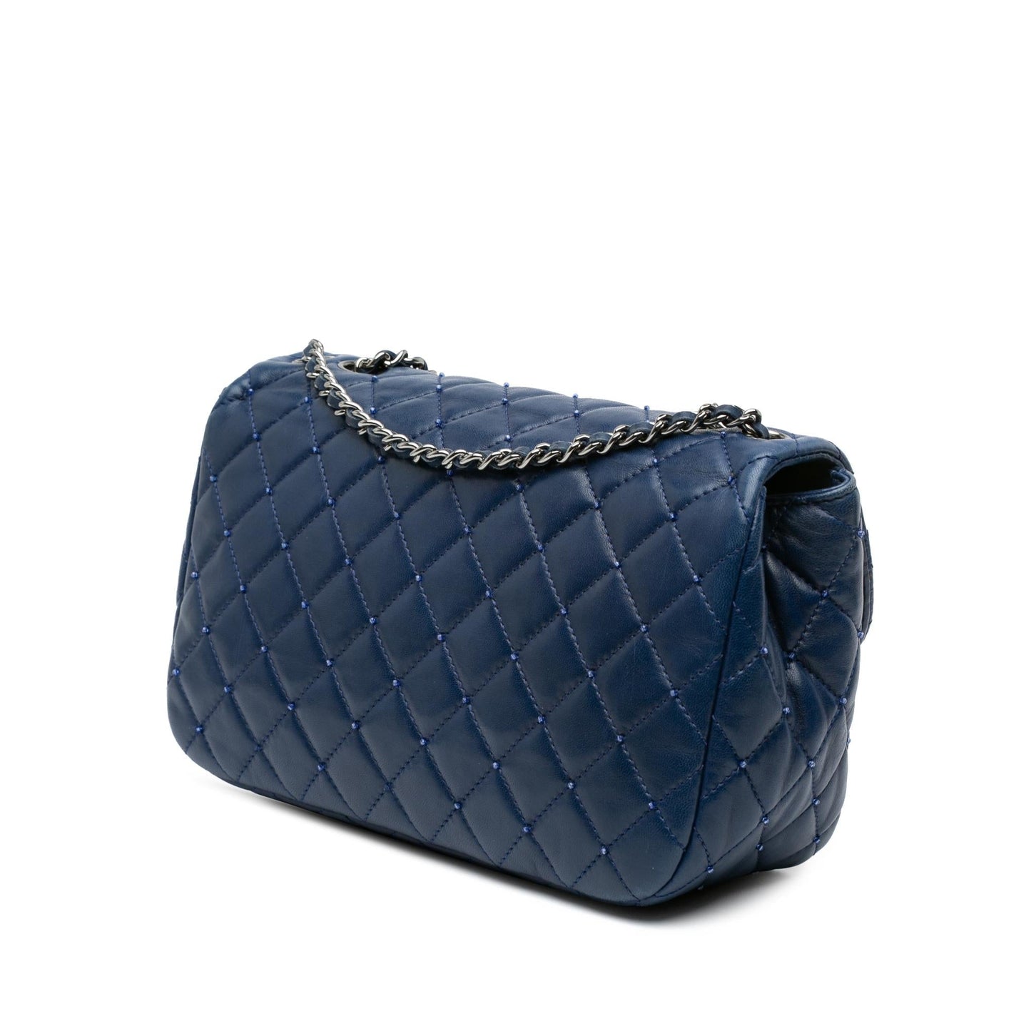 Chanel Quilted Lambskin Beaded Single Flap Small Handbag