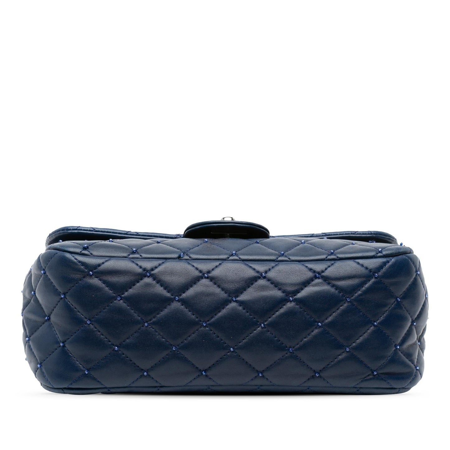 Chanel Quilted Lambskin Beaded Single Flap Small Handbag Flap 1