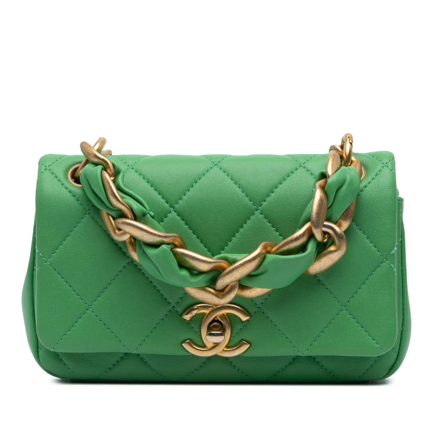 Chanel Quilted Lambskin Is More Flap Small Handbag