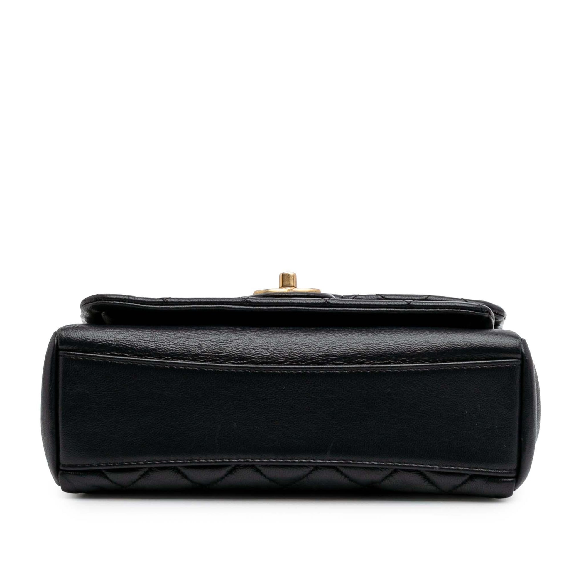 Chanel Quilted Lambskin Link Flap Small Handbag Flap 1
