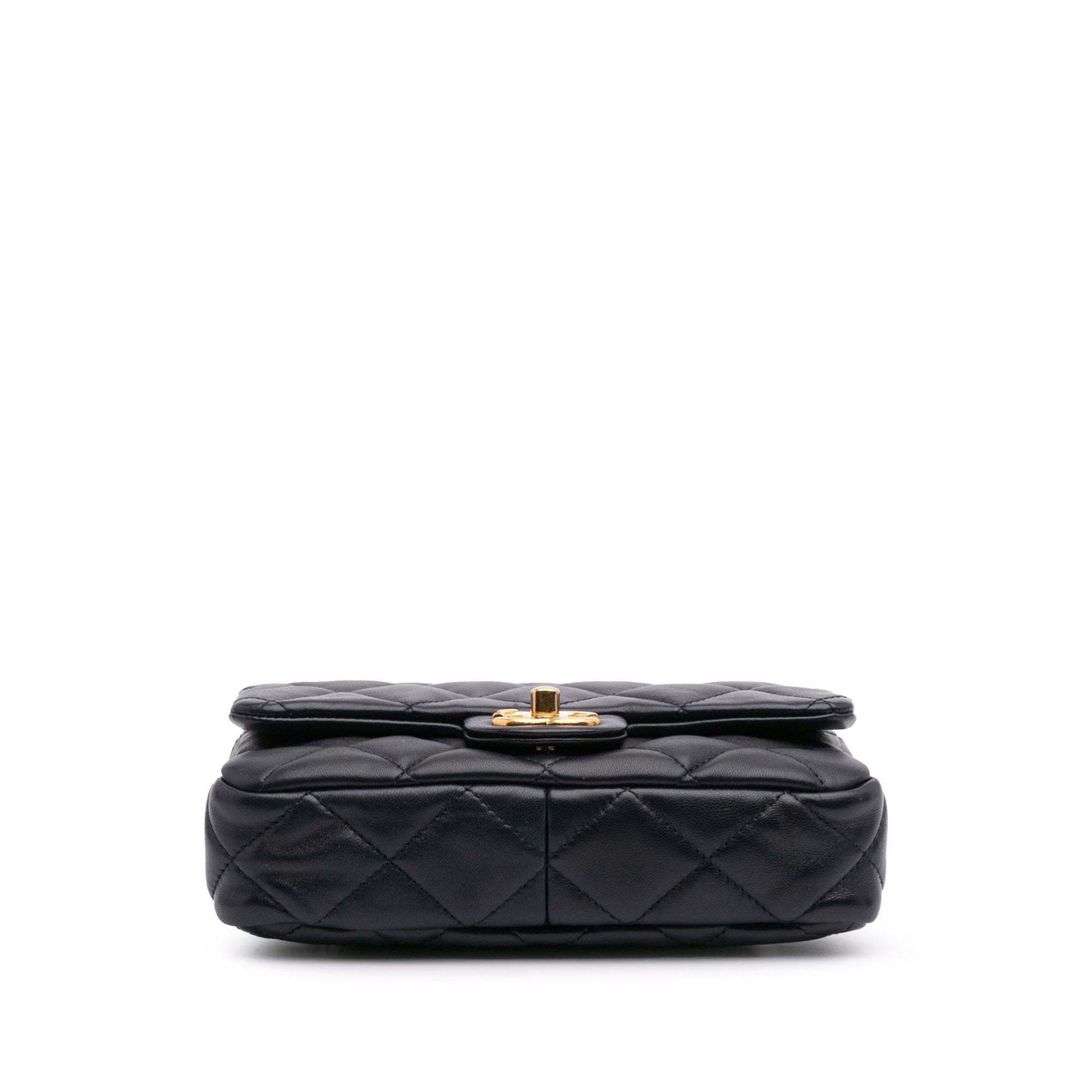 Chanel Quilted Lambskin Funky Town Flap Small Handbag