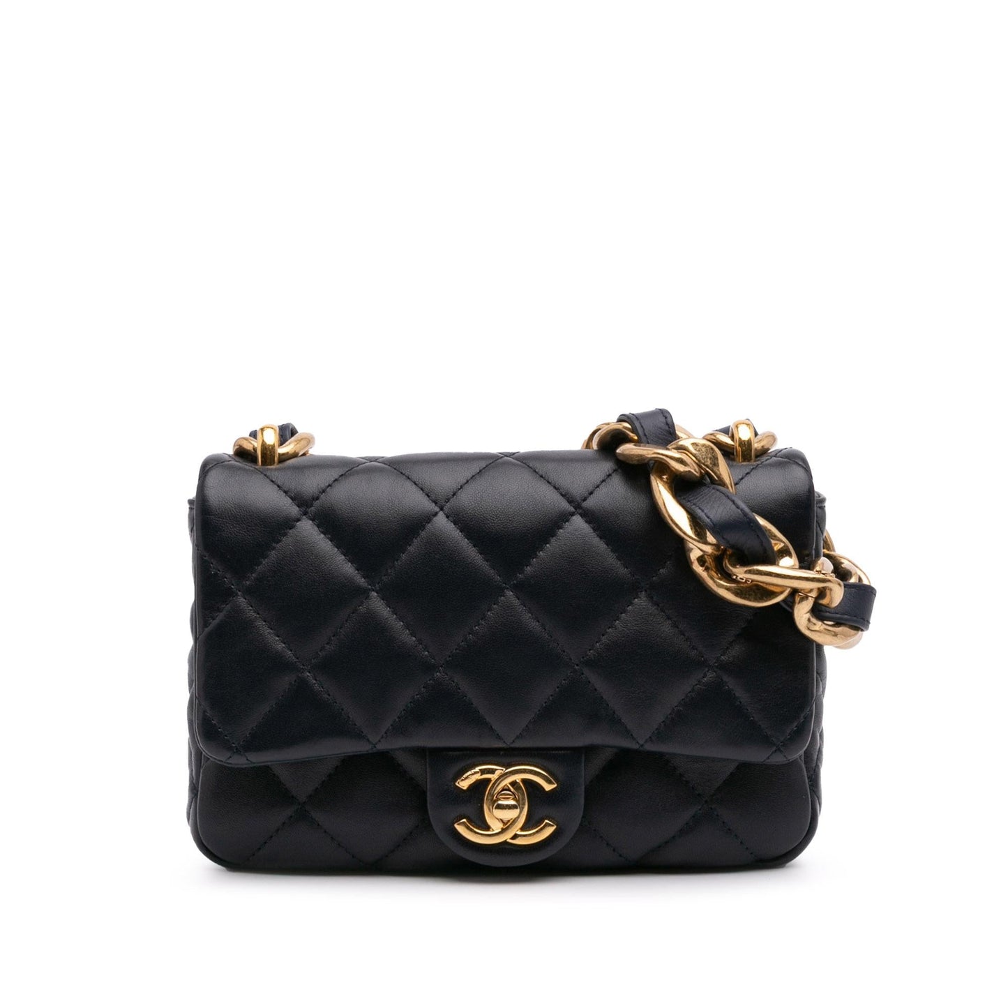 Chanel Quilted Lambskin Funky Town Flap Small Handbag