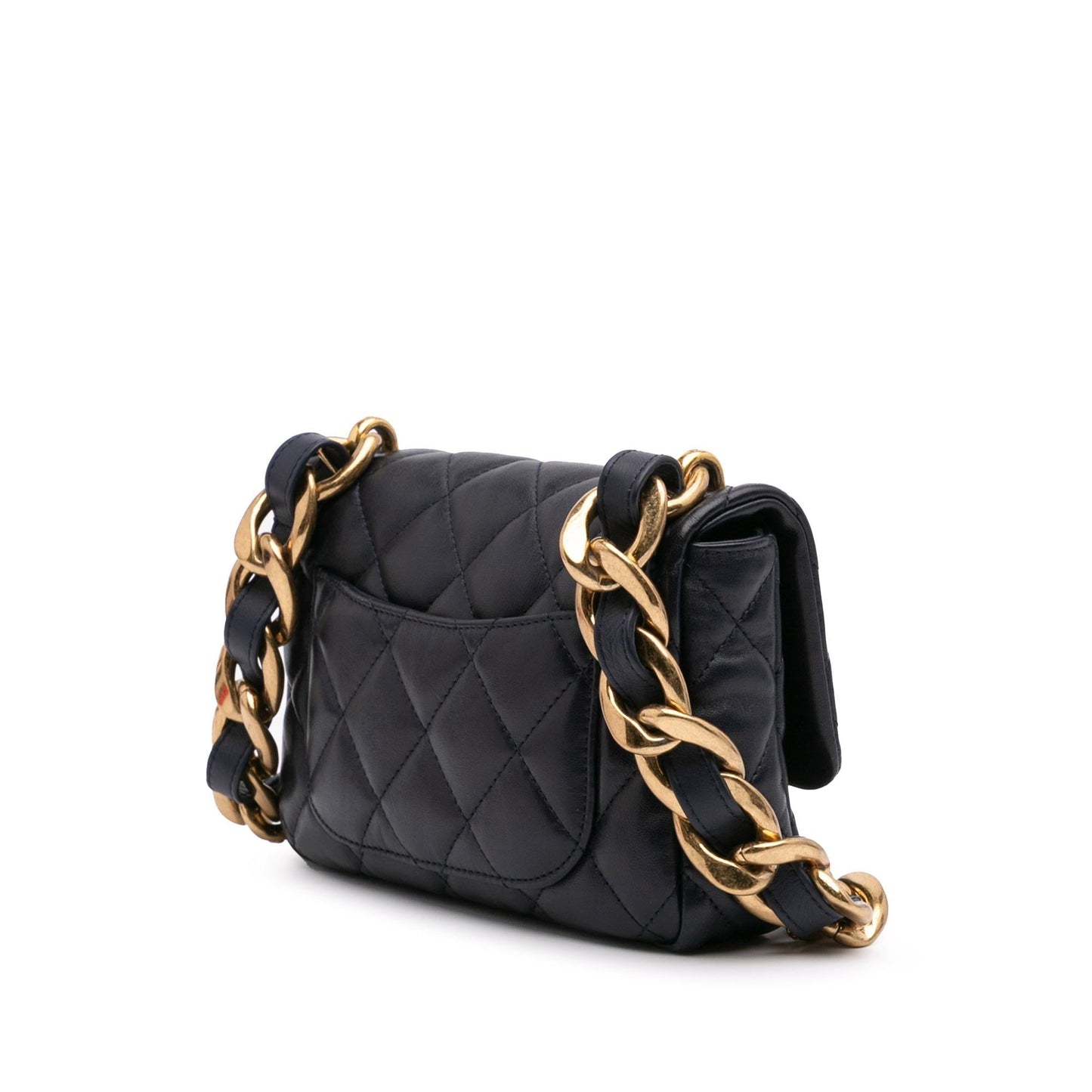 Chanel Quilted Lambskin Funky Town Flap Small Handbag