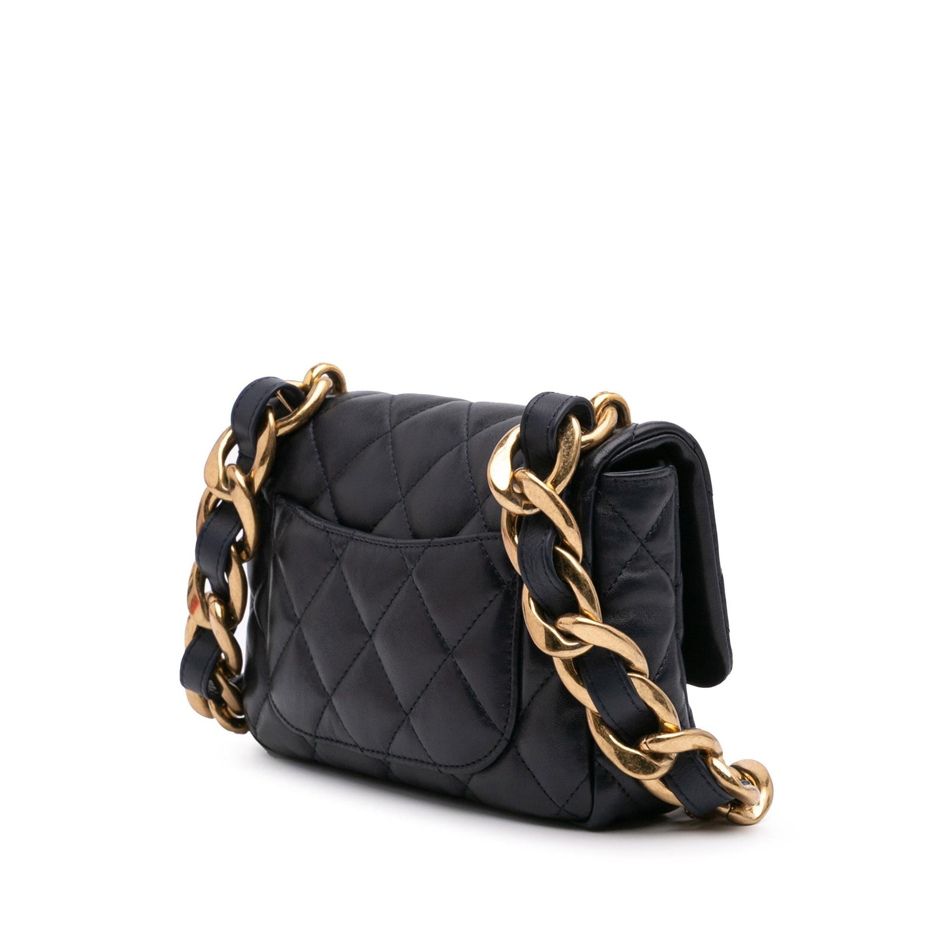 Chanel Quilted Lambskin Funky Town Flap Small Handbag