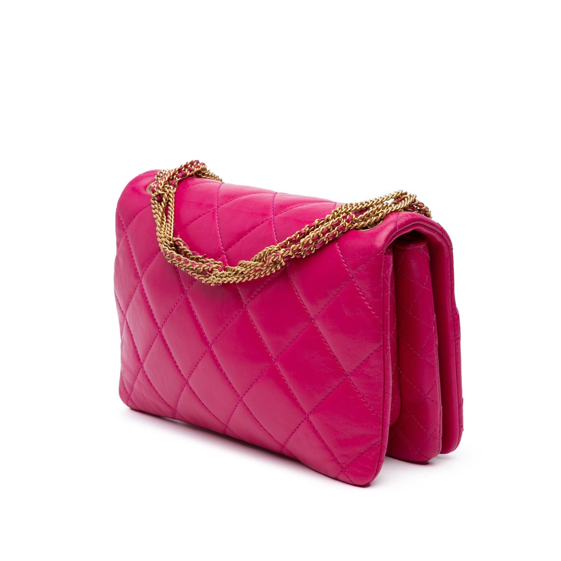Chanel Quilted Lambskin On Flap Small Handbag