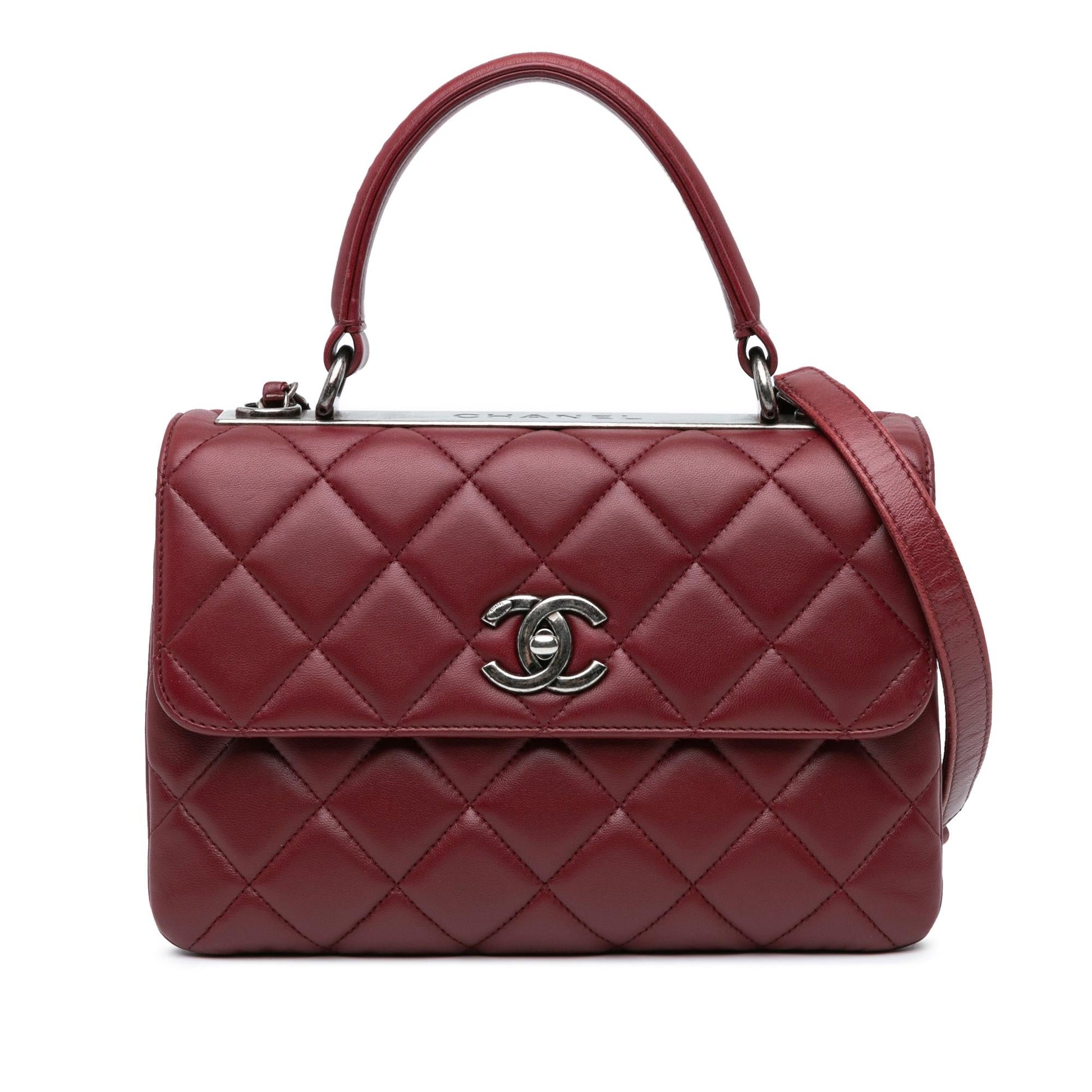 Chanel Quilted Lambskin Trendy CC Flap SHG-q7W76g Small Handbag