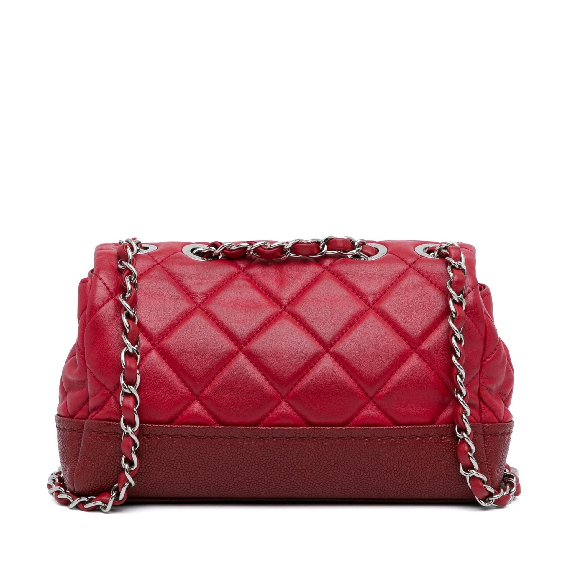 Chanel Quilted Lambskin Caviar Bi Coco Flap Small Handbag