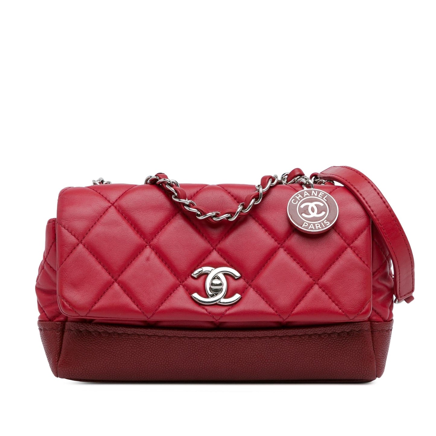 Chanel Quilted Lambskin Caviar Bi Coco Flap Small Handbag