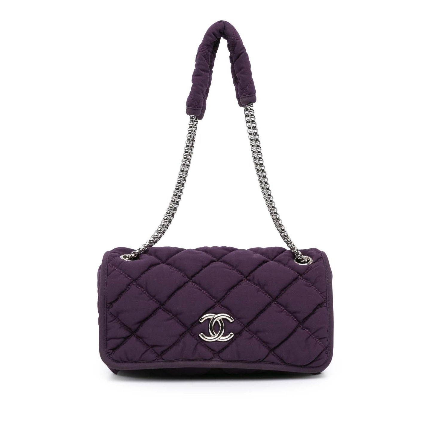 Chanel Quilted Nylon Bubble Flap SHG-r6sHt1 Small Handbag