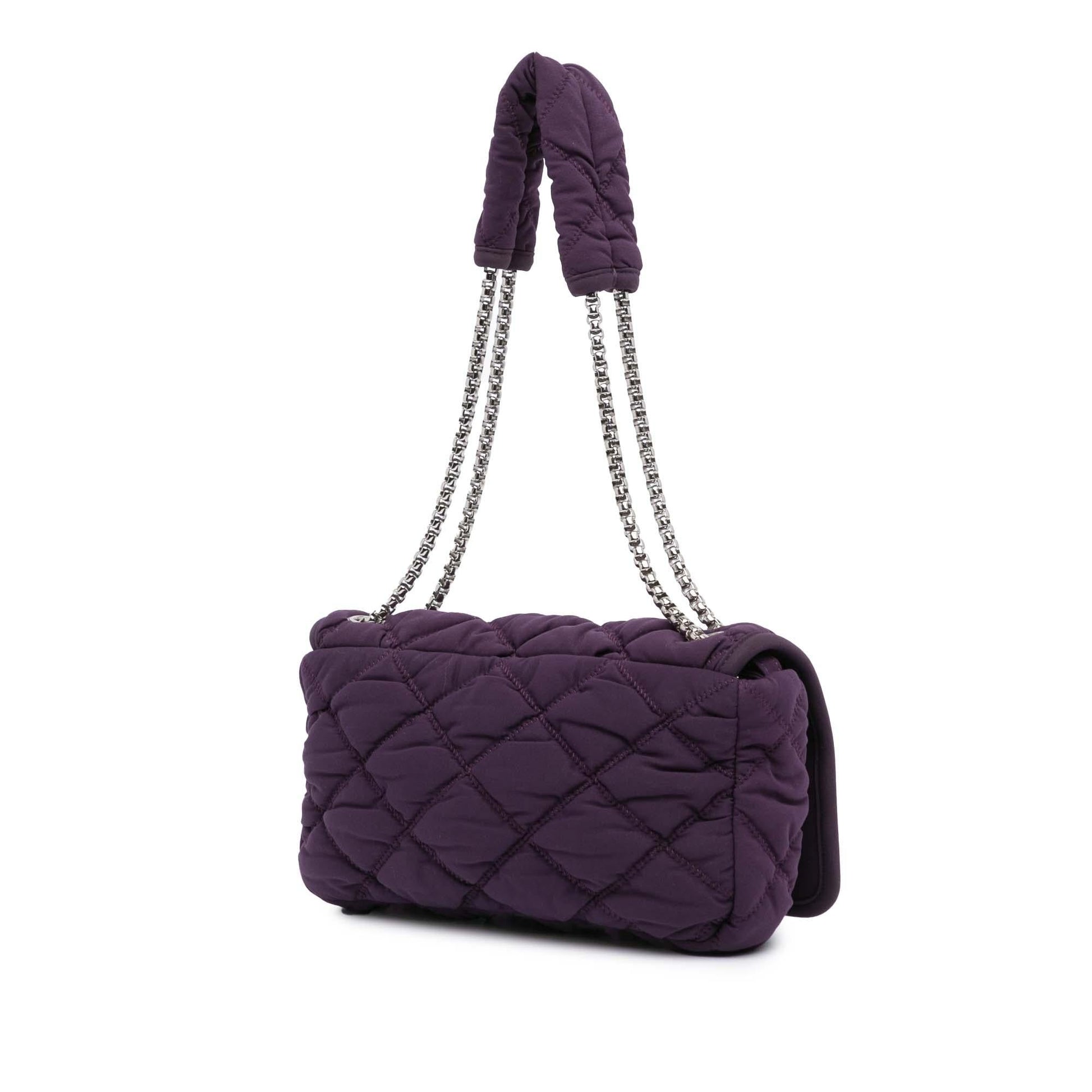 Chanel Quilted Nylon Bubble Flap SHG-r6sHt1 Small Handbag