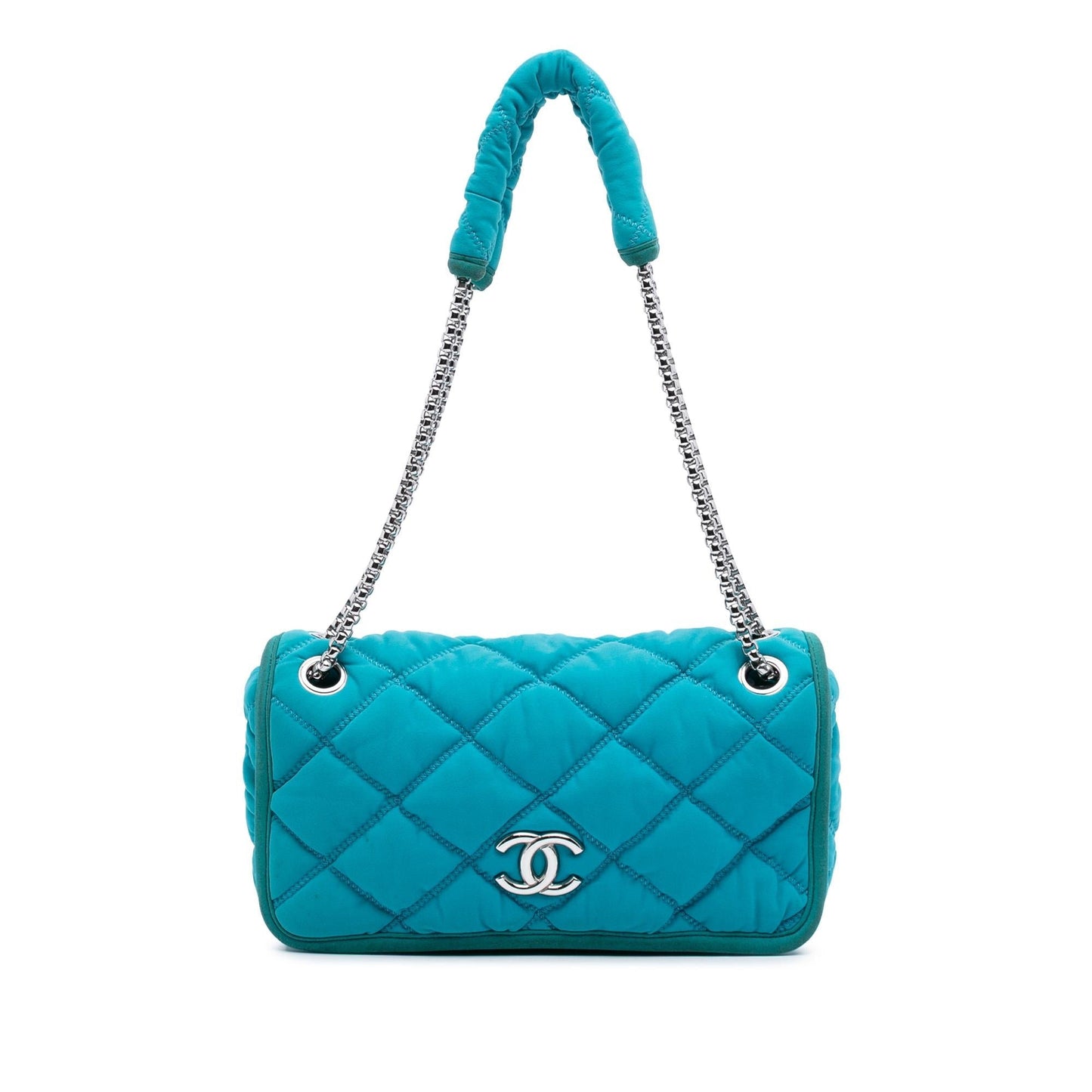 Chanel Quilted Nylon Bubble Flap Small Handbag Flap 1