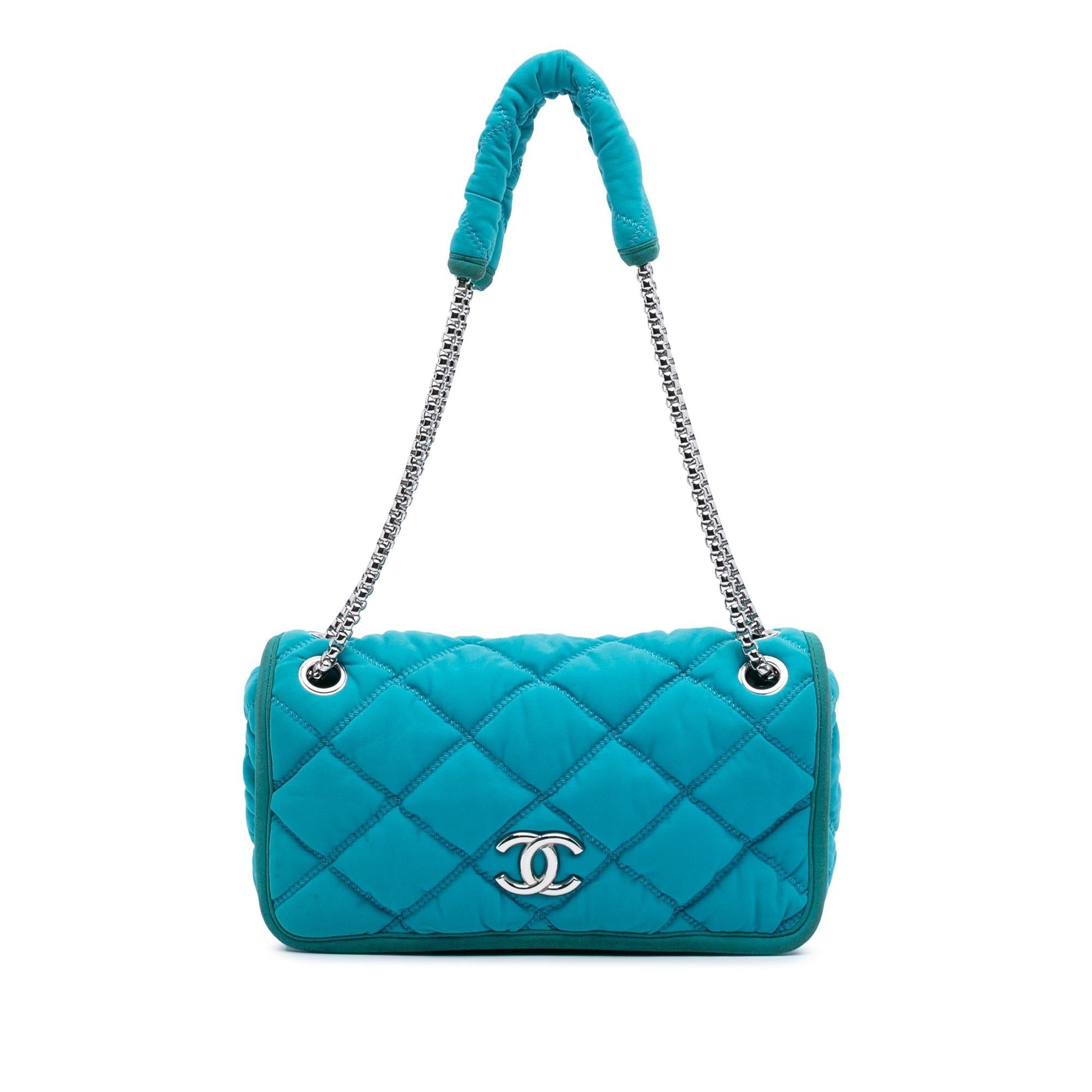 Chanel Quilted Nylon Bubble Flap Small Handbag Flap 1