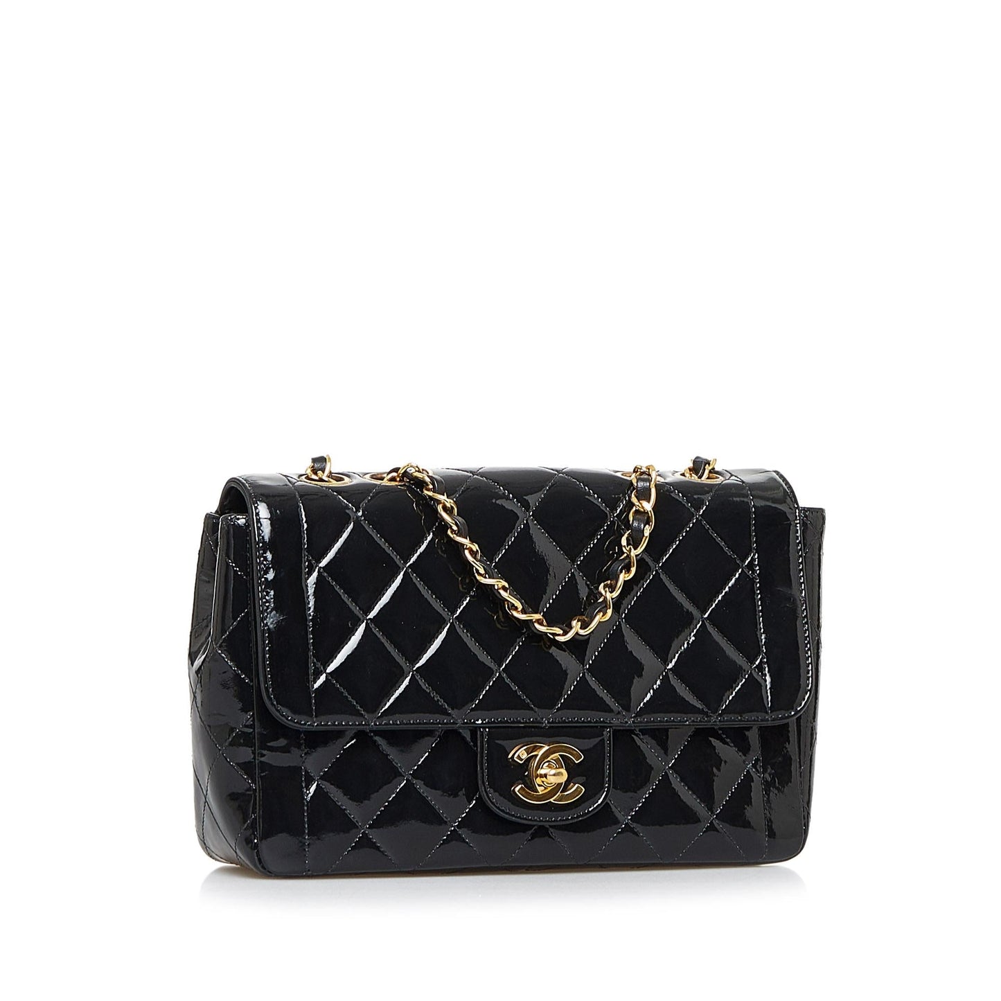 Chanel Quilted Patent Border Flap SHG-aW2dYK Small Shoulder Bag