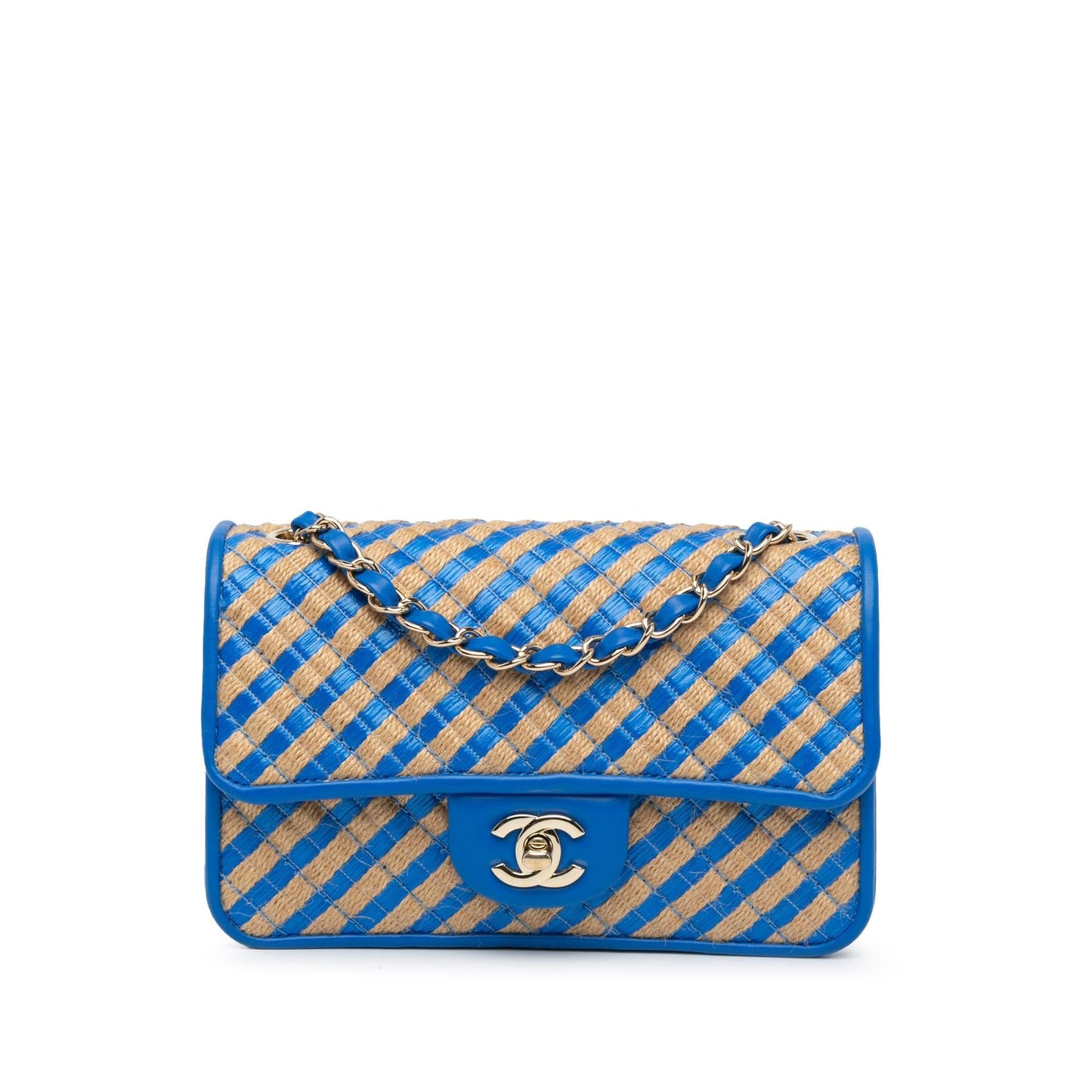 Chanel Raffia Jute Urban Jungle Single Flap Small Handbag