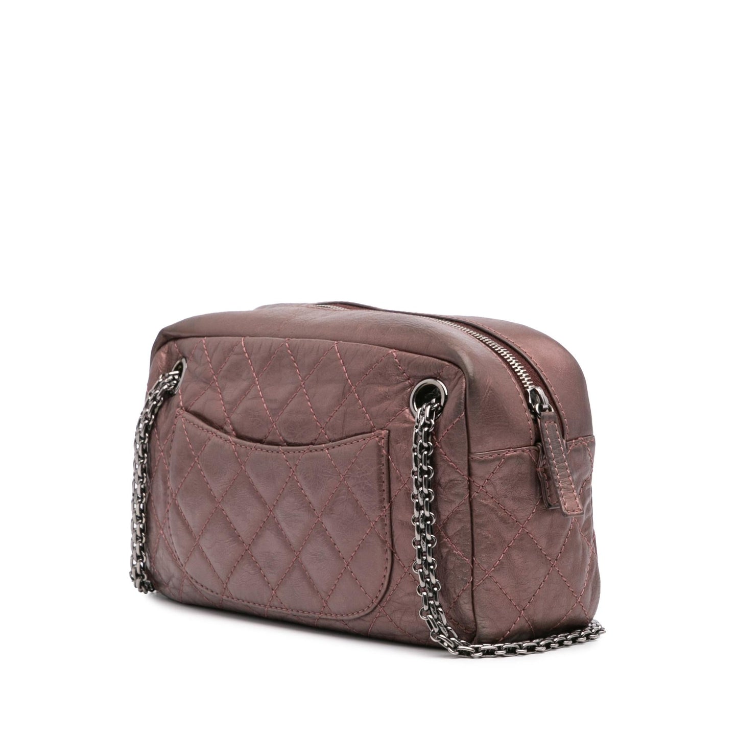 Chanel Reissue 2.55 Quilted Aged Calfskin Camera Small Crossbody Bag