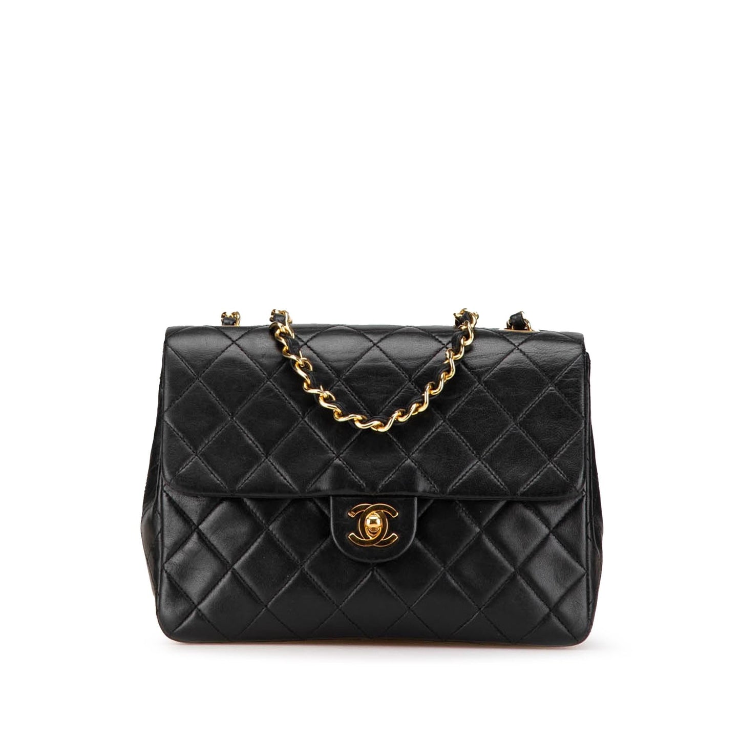 Chanel Square Quilted Lambskin Flap Small Handbag