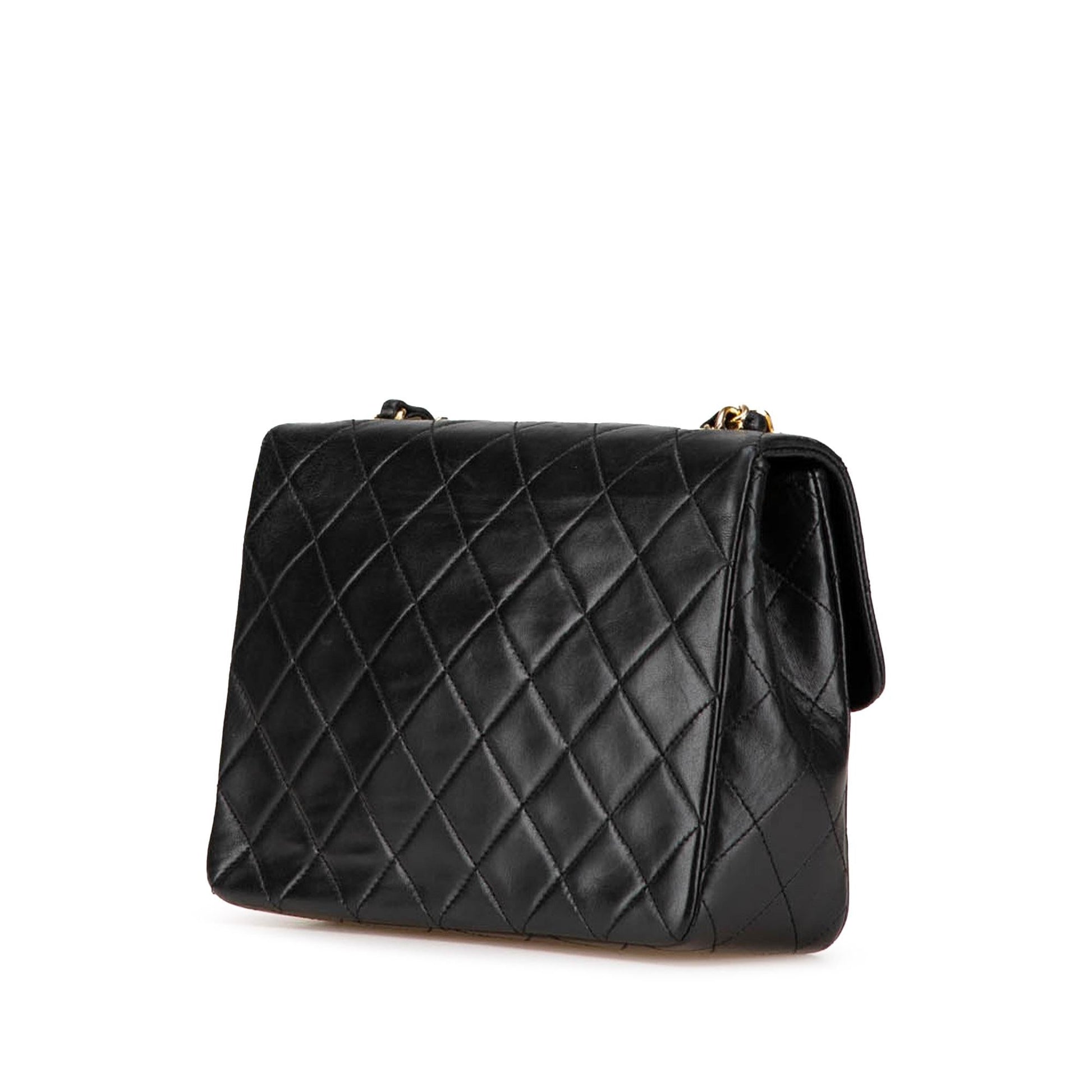 Chanel Square Quilted Lambskin Flap Small Handbag