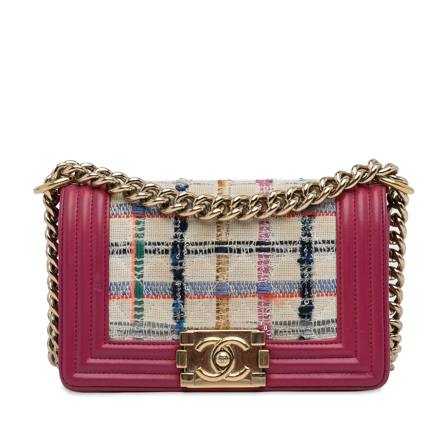 Chanel Tweed Boy Small Handbag