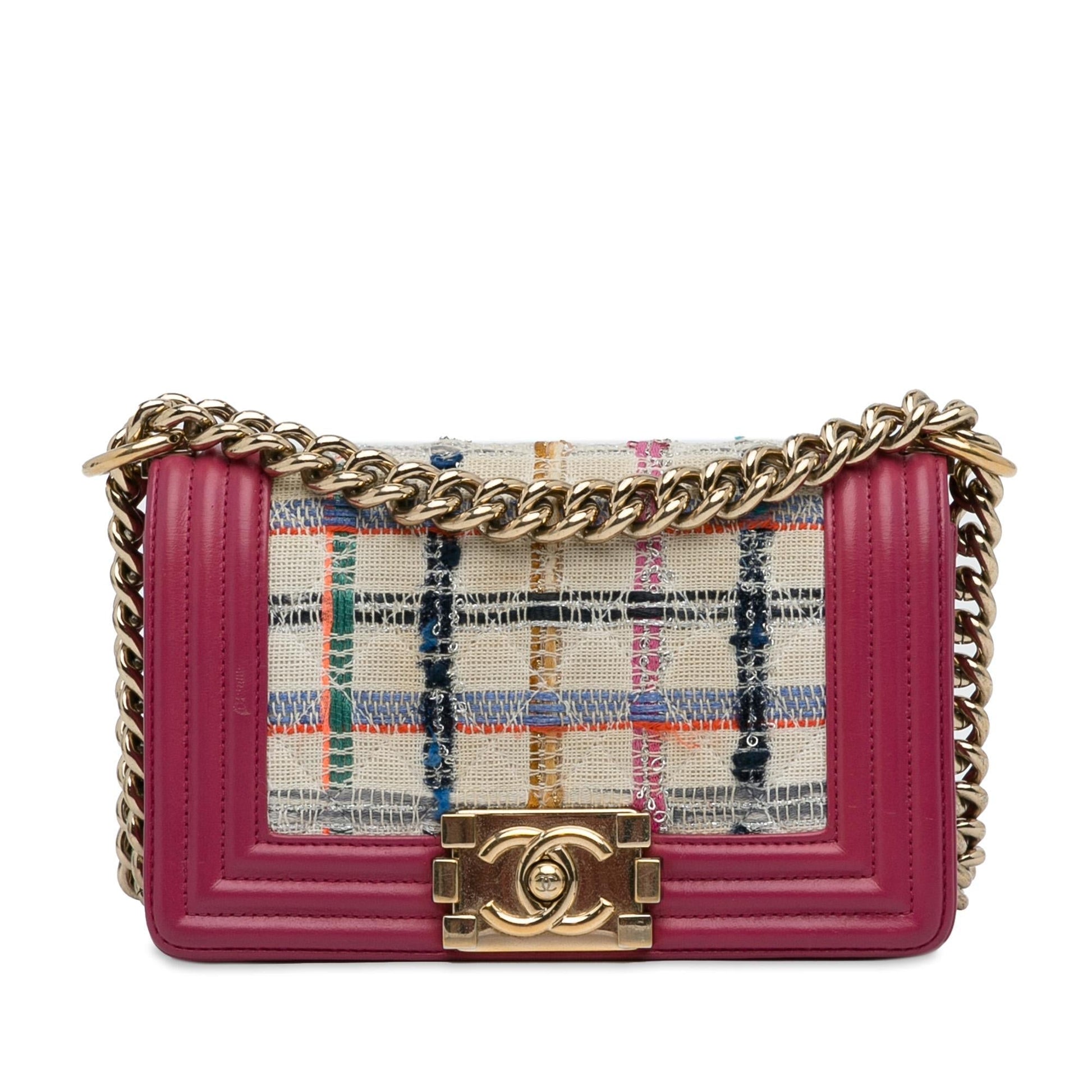 Chanel Tweed Boy Small Handbag