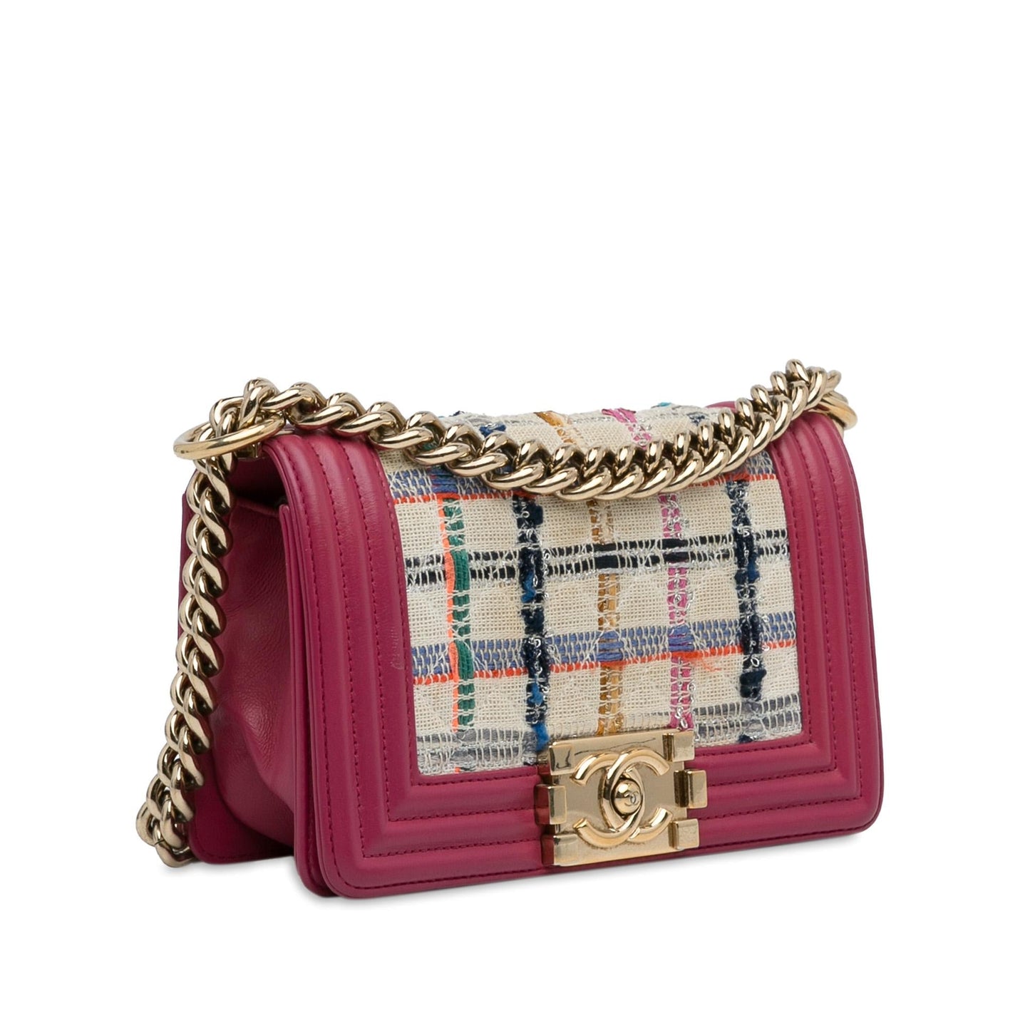 Chanel Tweed Boy Small Handbag