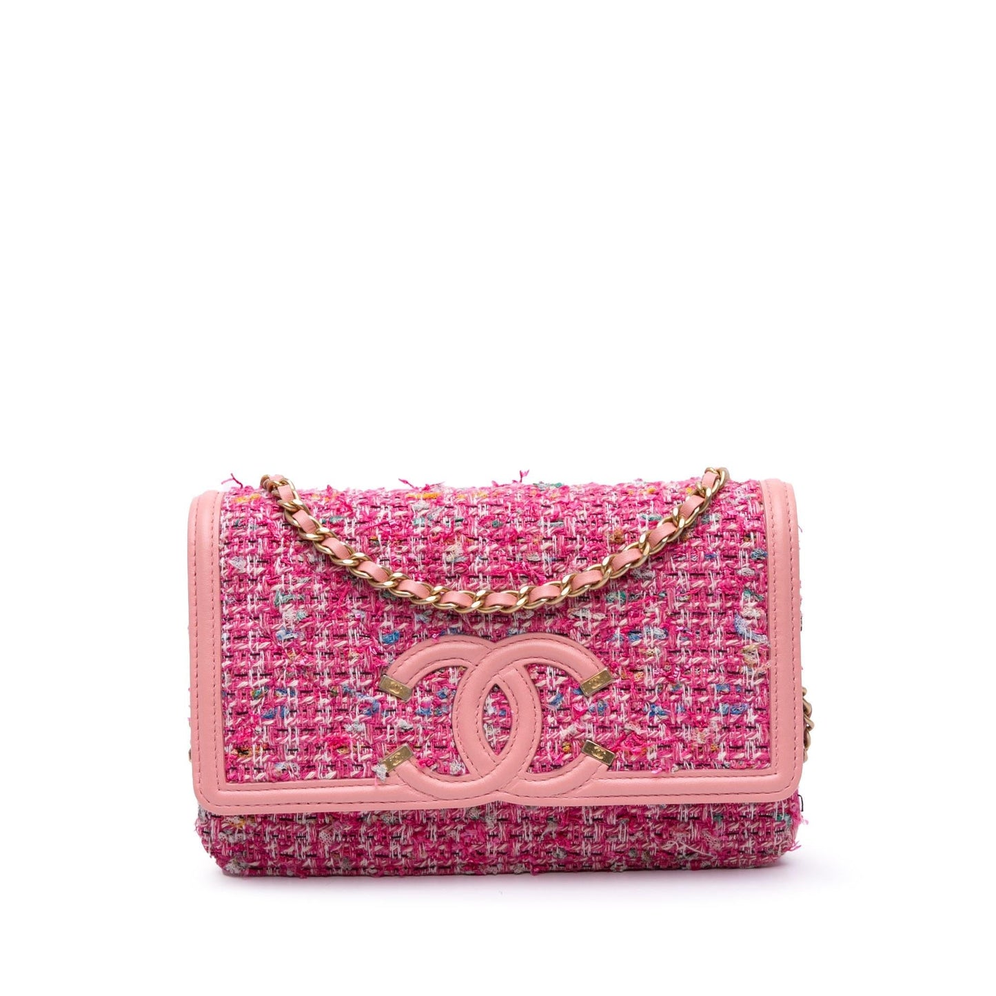 Chanel Tweed CC Filigree Flap Small Handbag