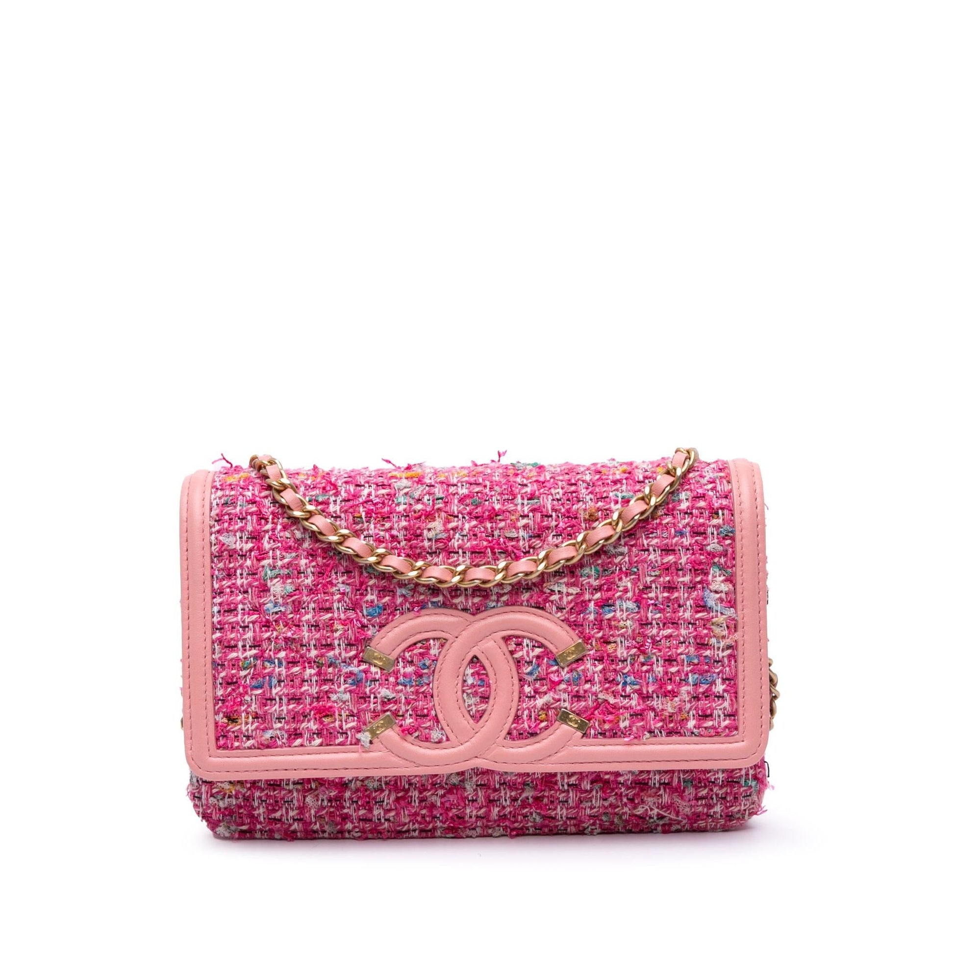 Chanel Tweed CC Filigree Flap Small Handbag