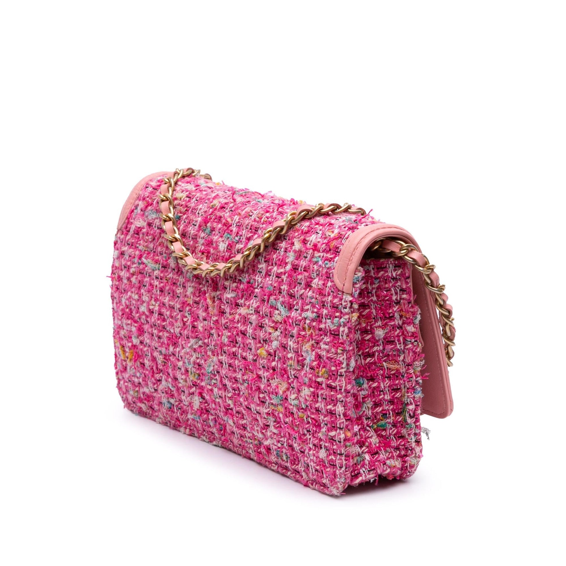 Chanel Tweed CC Filigree Flap Small Handbag